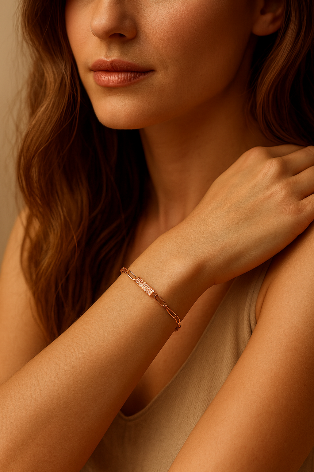 Rose Gold Dazzle CZ Bracelet