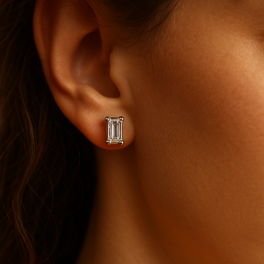 92.5 Silver Stone Studs