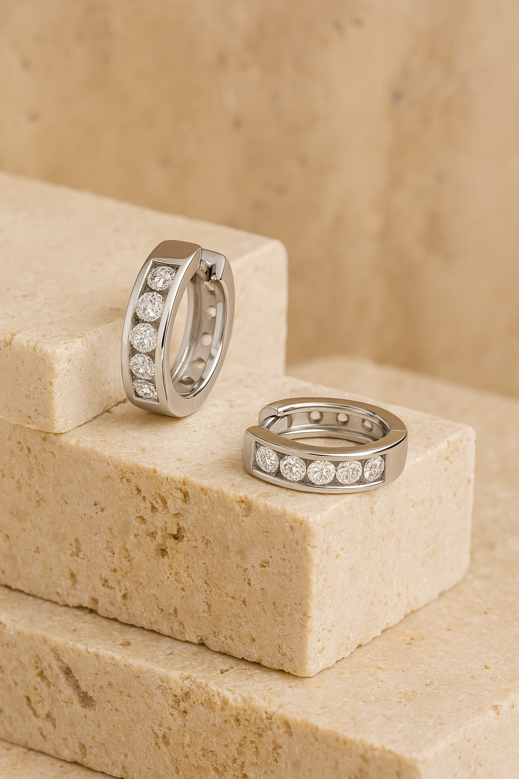 92.5 Silver Sparkle Hoops