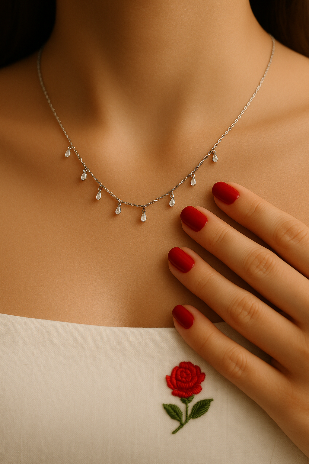 925 Silver Celestial Drop Necklace