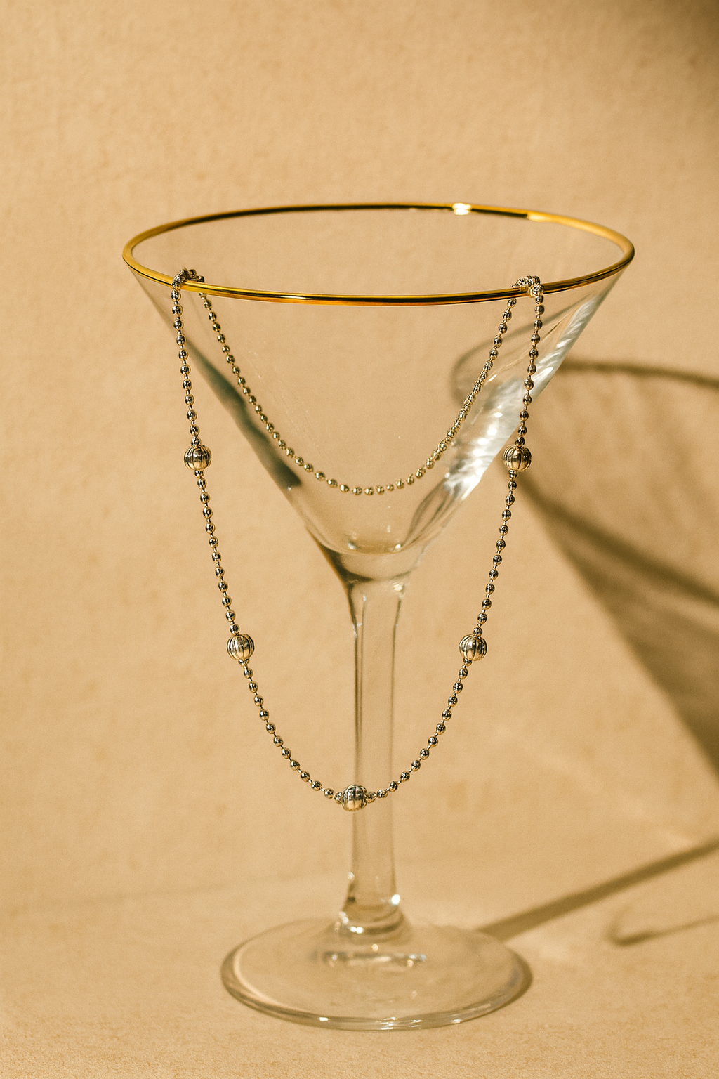 Silver Spaced Bead Chain