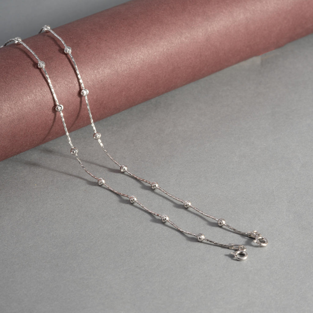 Silver Blush Ensemble Anklet