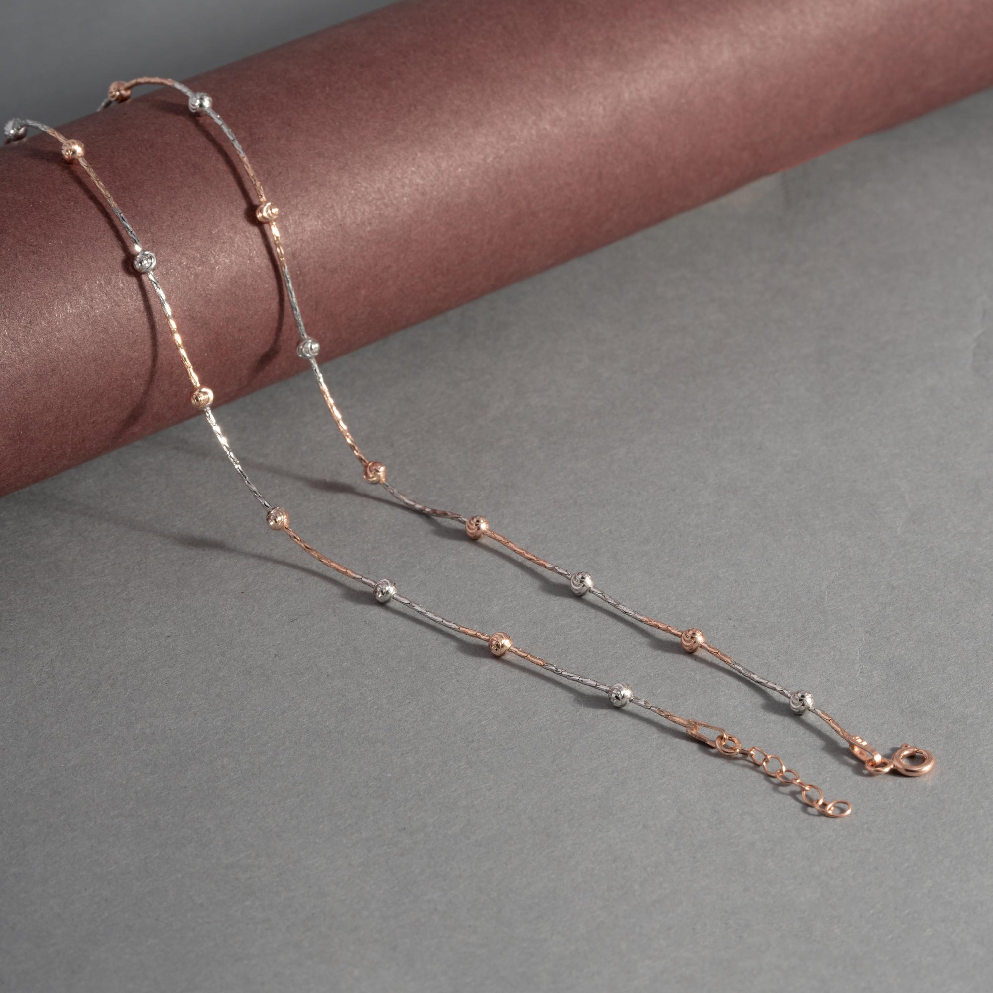 Silver Blush Ensemble Anklet