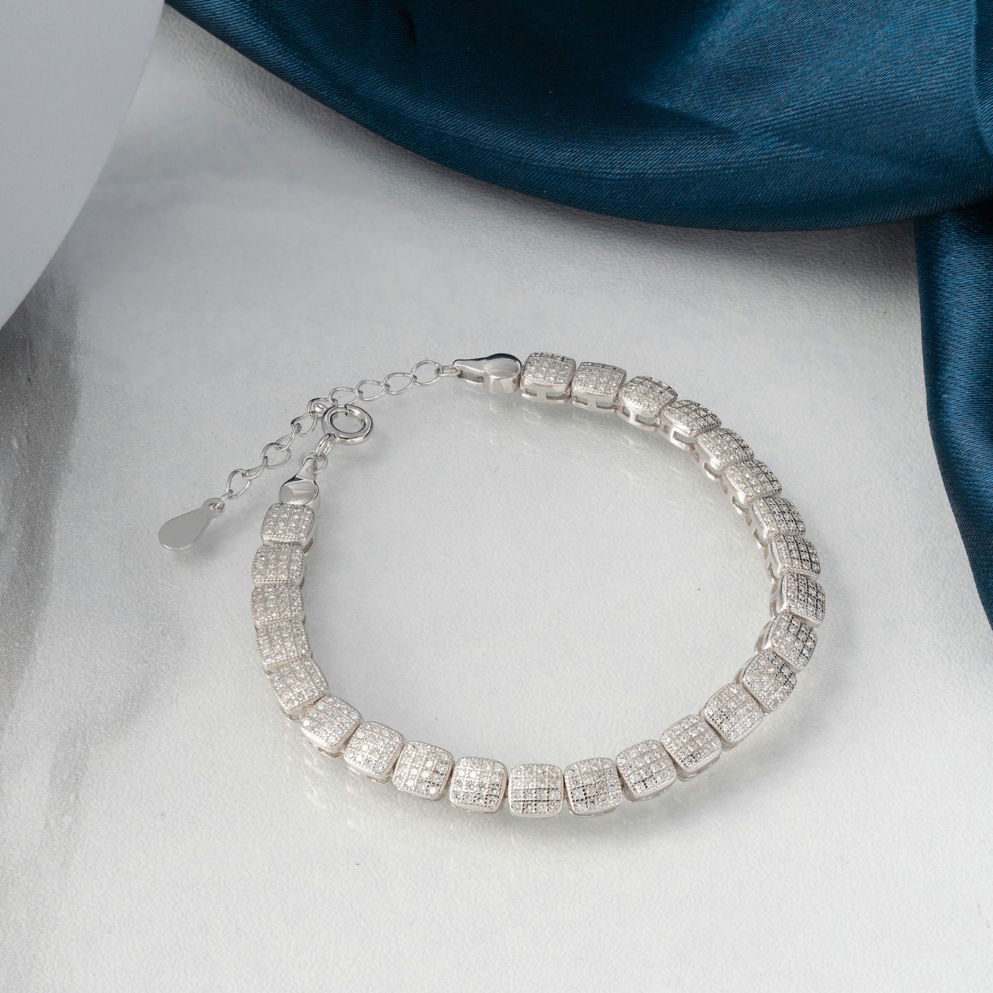 Classic Tennis Silver plated bracelet