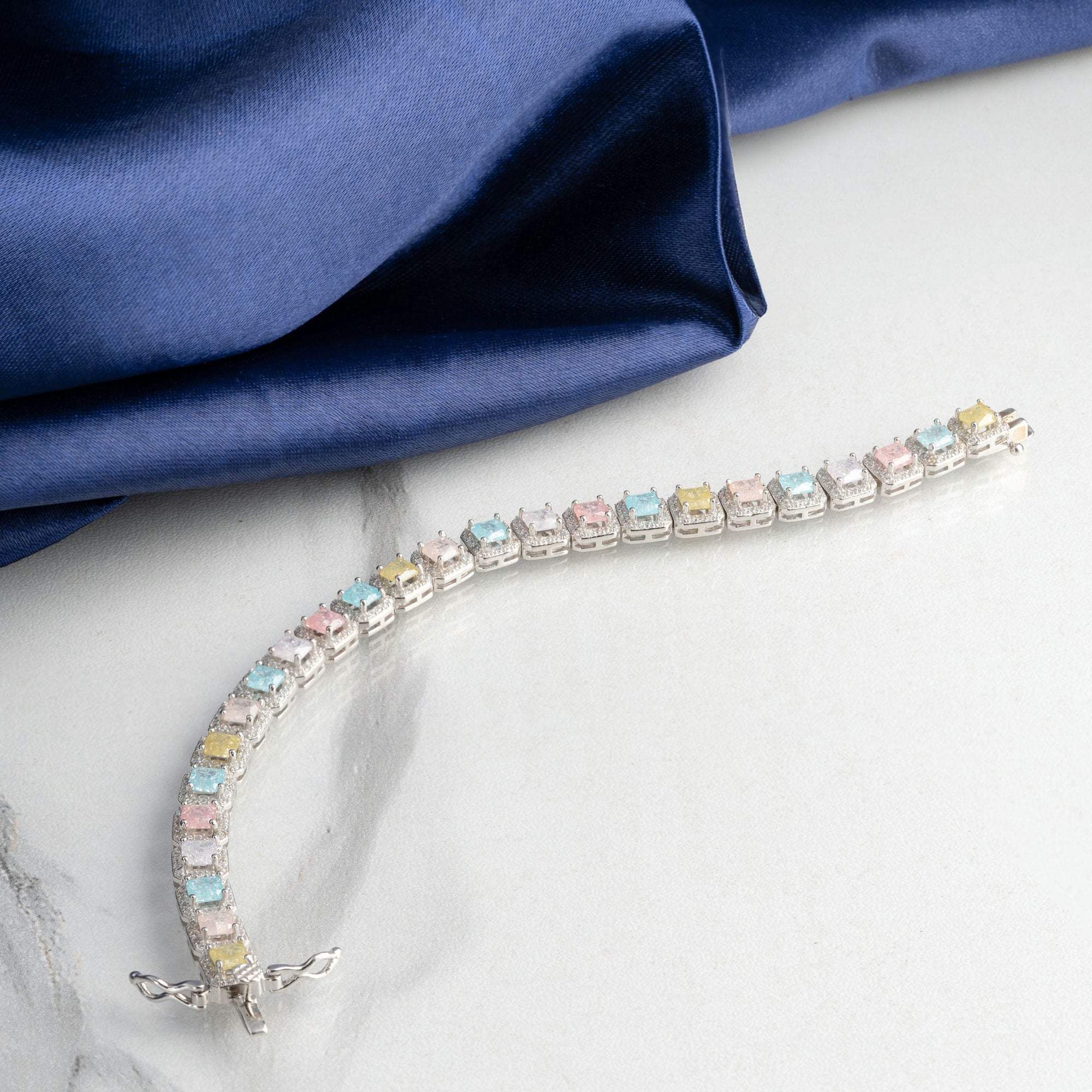 Vintage Pastel Tennis Bracelet