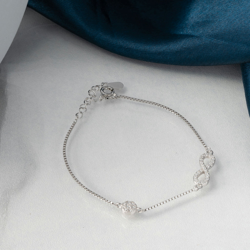 Forever  Rose Gold Infinity Bracelet