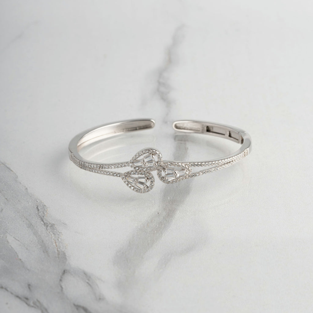 Crystal Cascade Openable Bracelet