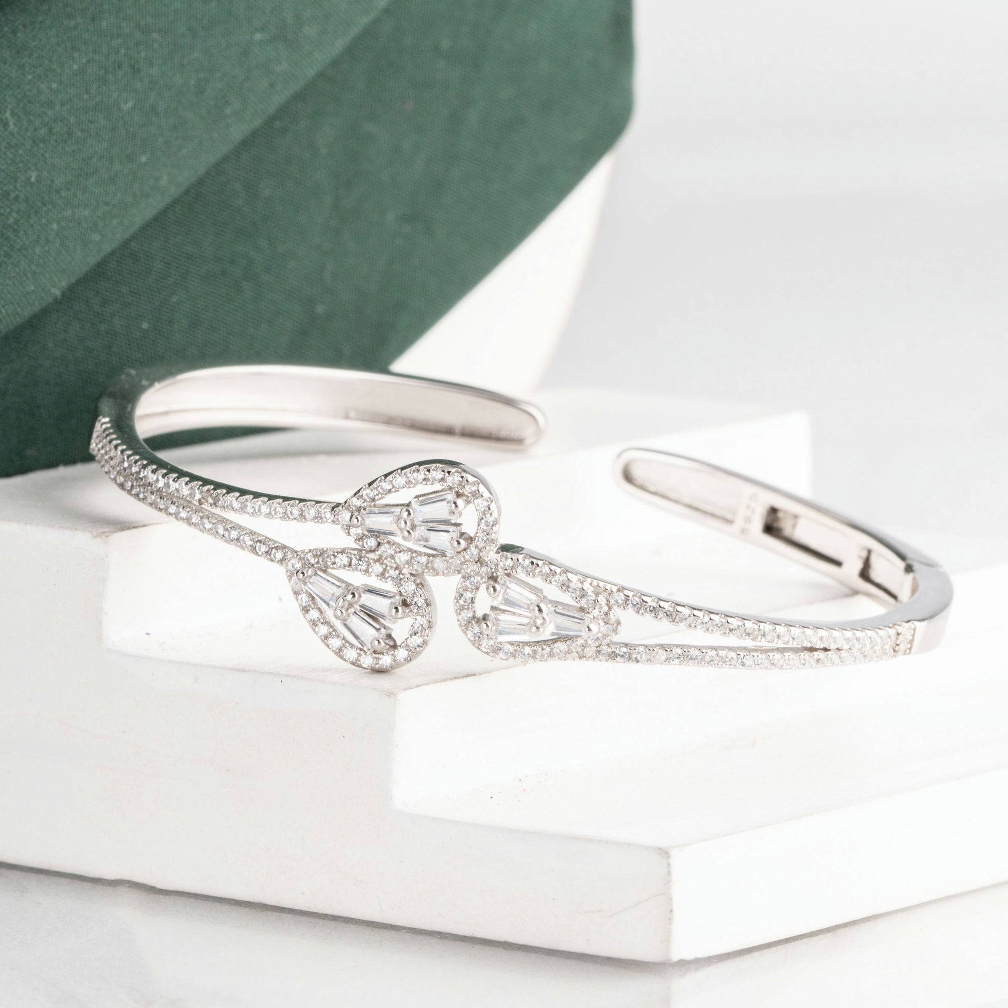 Crystal Cascade Openable Bracelet