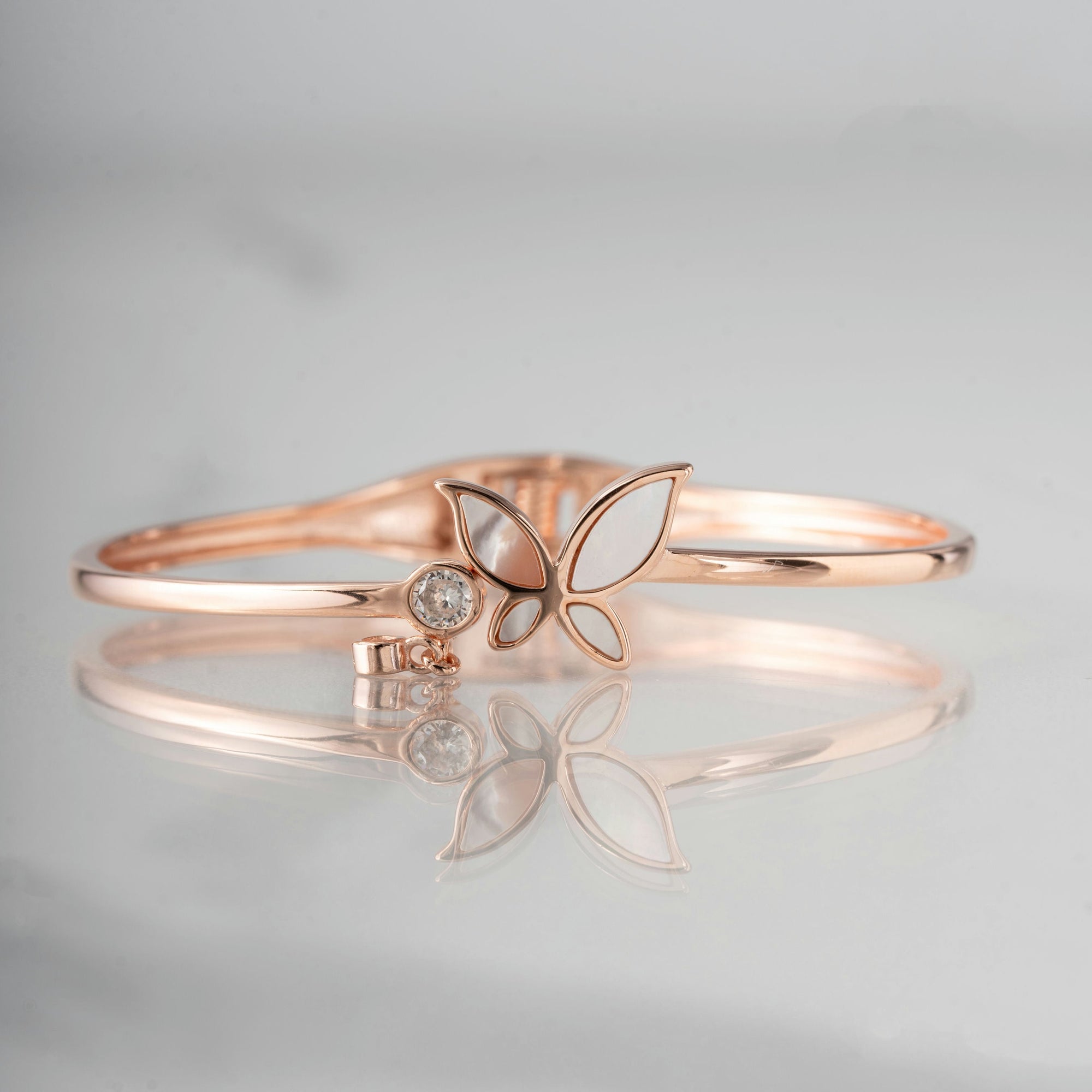 Rose Gold Butterfly Delight Bracelet