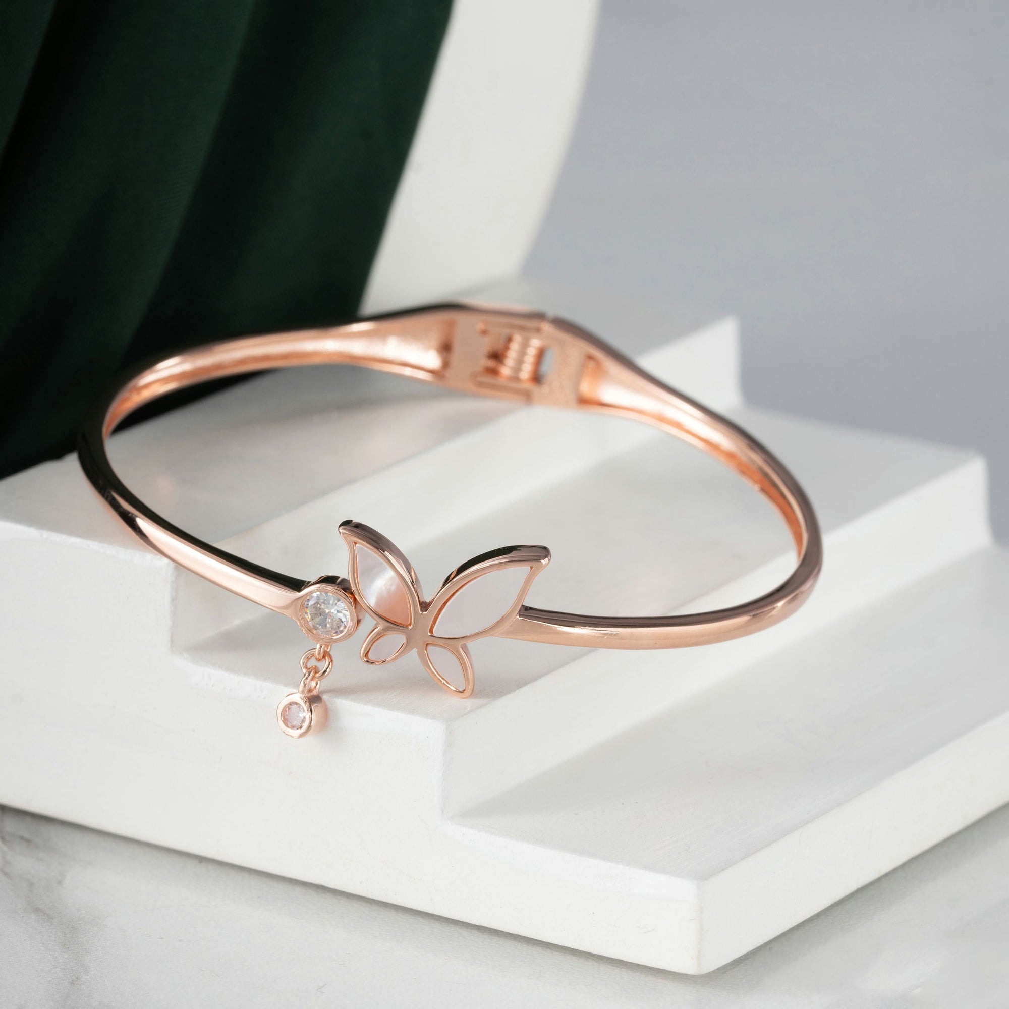 Rose Gold Butterfly Delight Bracelet