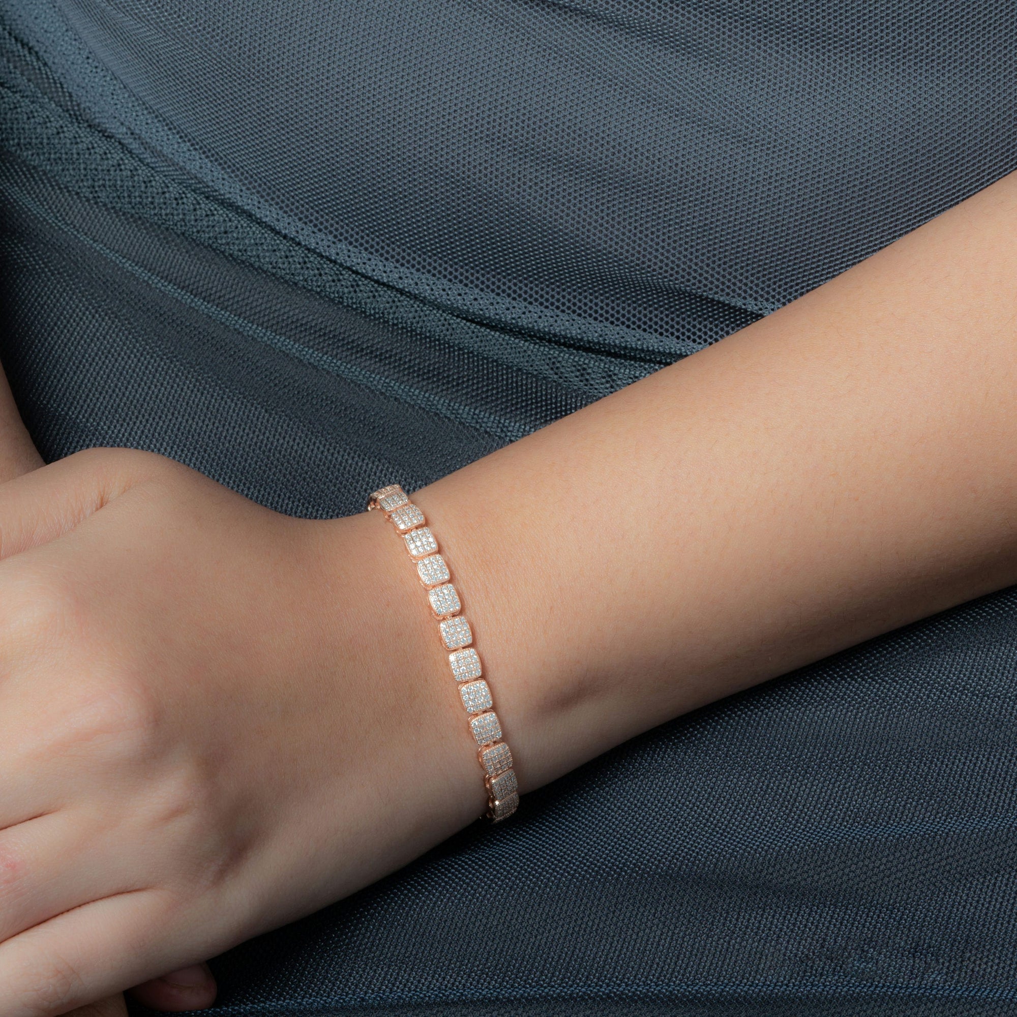 Classic Tennis Silver plated bracelet