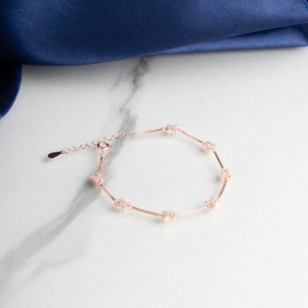 Fluttering Beauty Rose Gold Bracelet