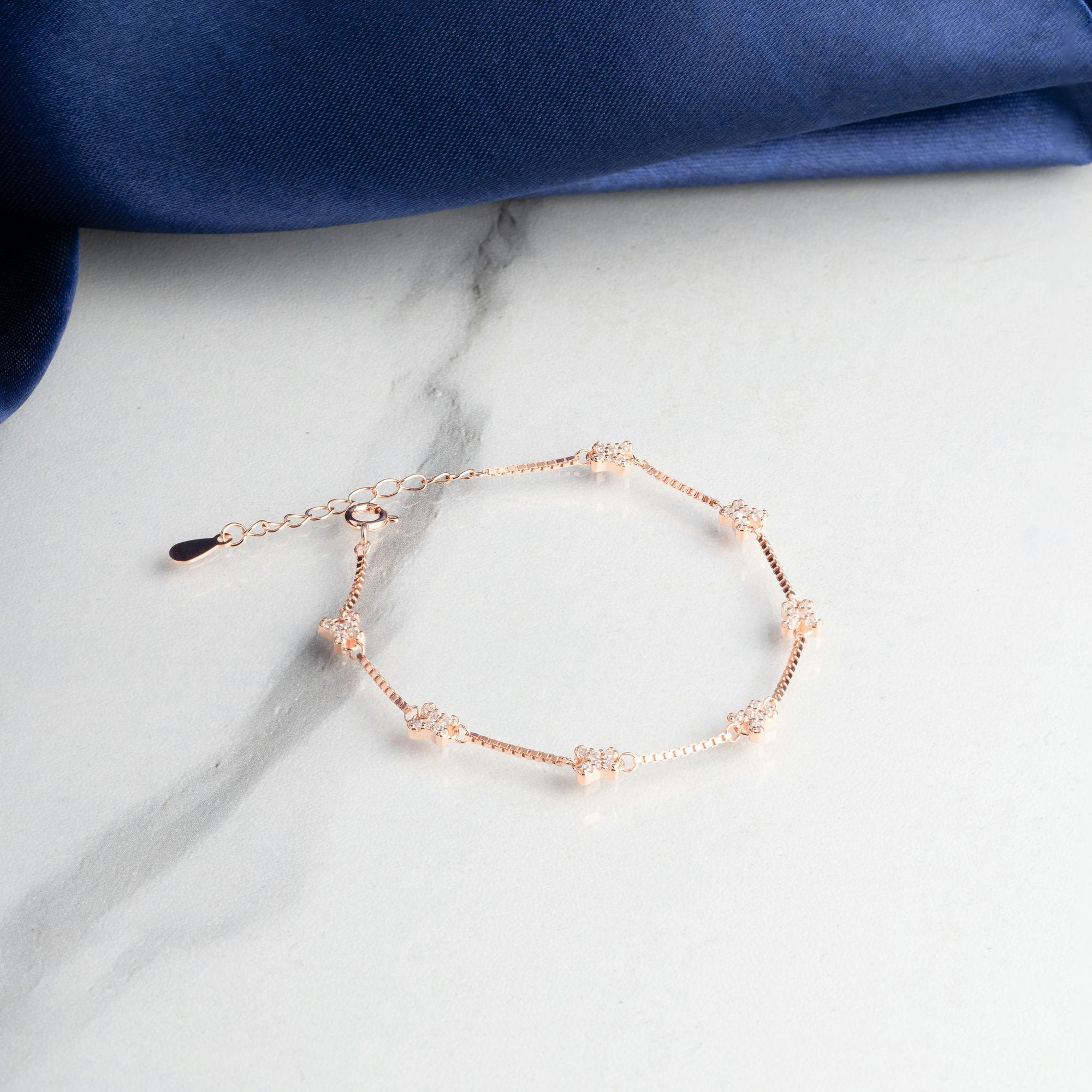 Fluttering Beauty Rose Gold Bracelet
