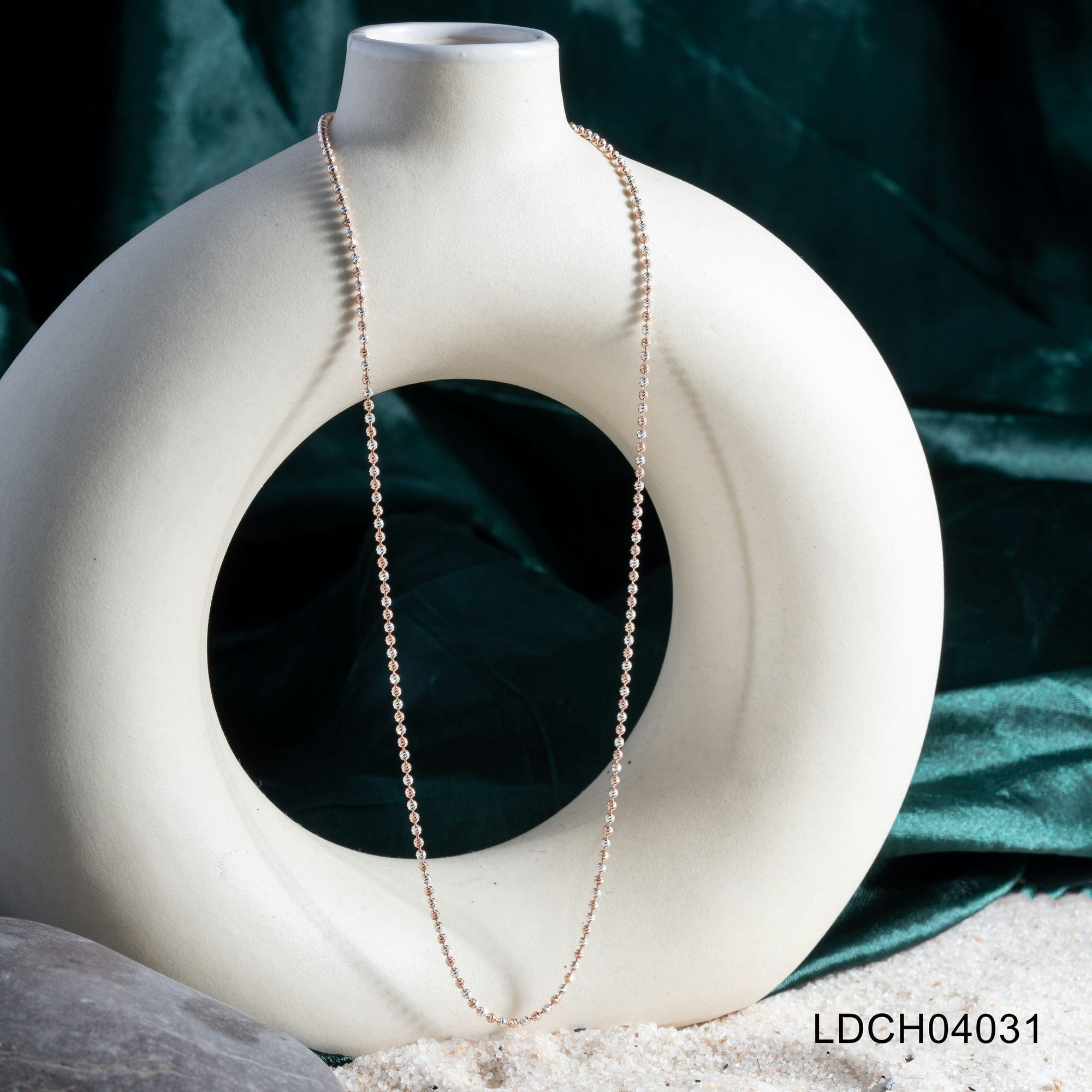 Silver Gleam Beads Chain