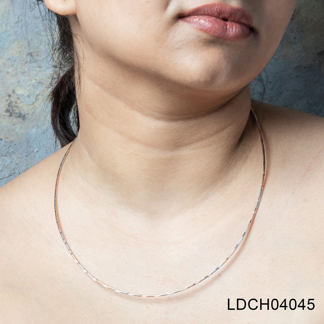 Rosette Silver Fusion Link Choker