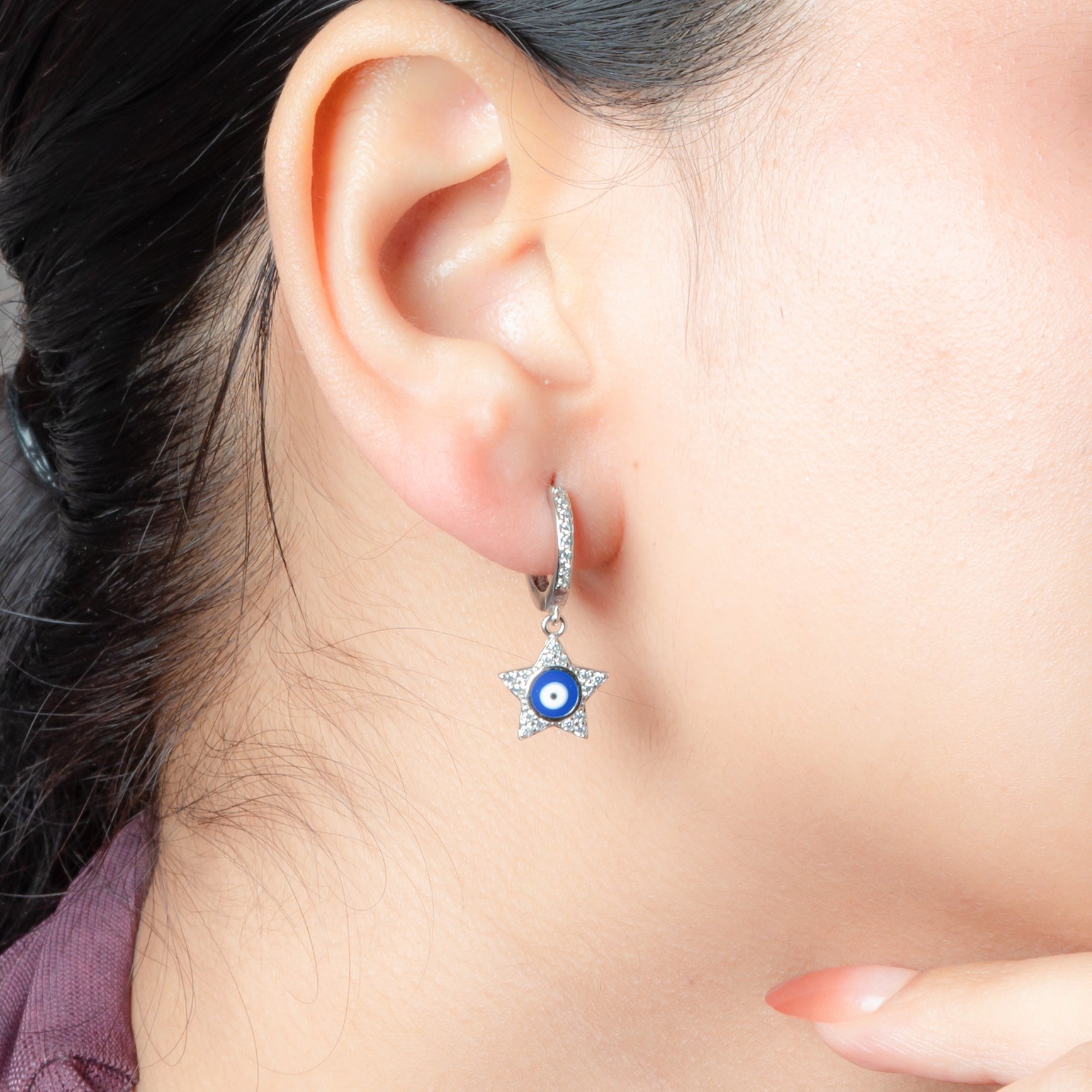 Heartfelt  Evil Eye Earring