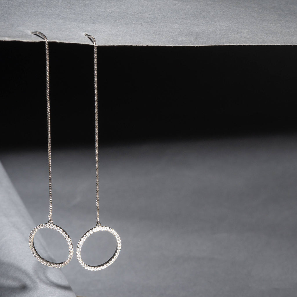 Dazzling Droplet CZ Hoops