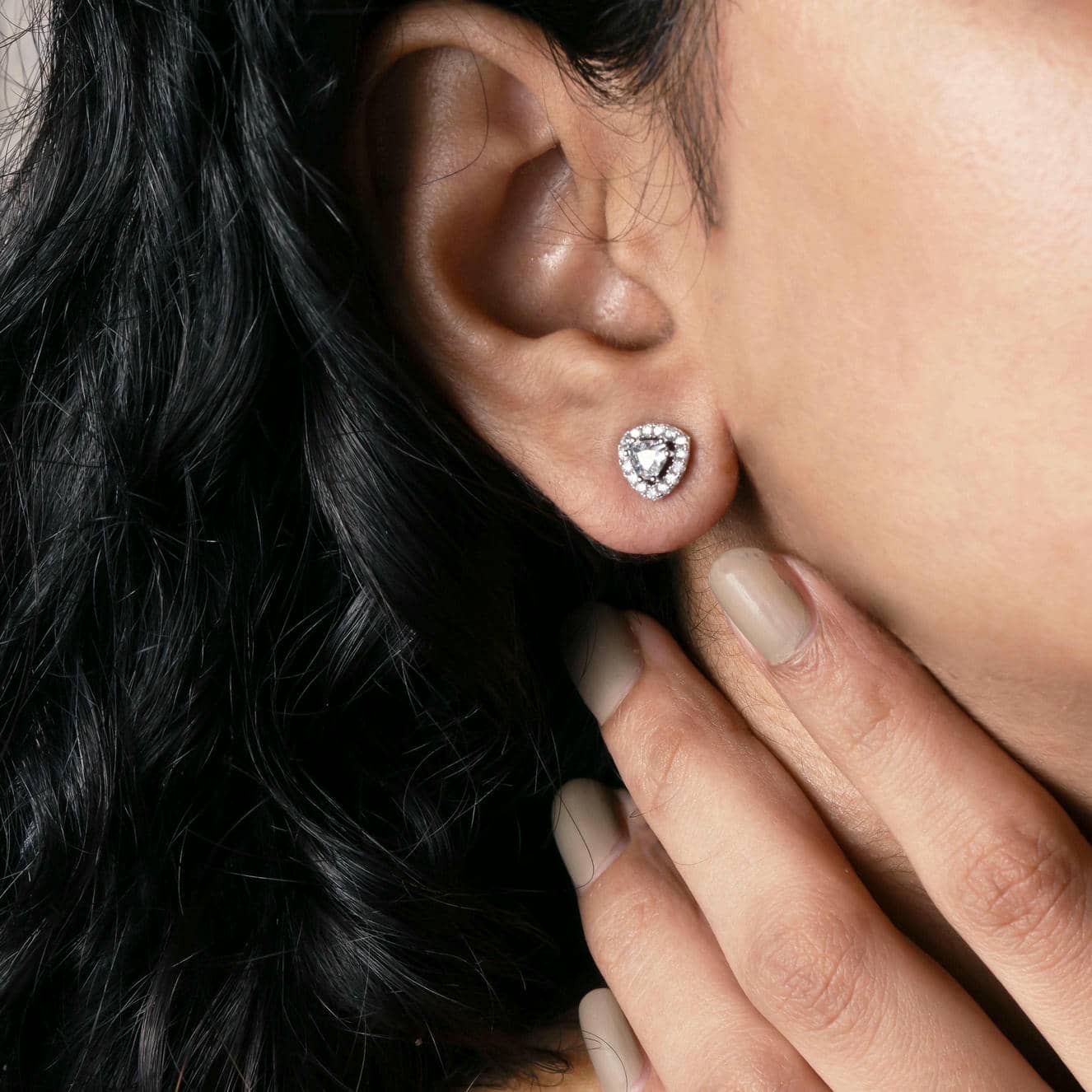Radiant Hearts Silver Earrings