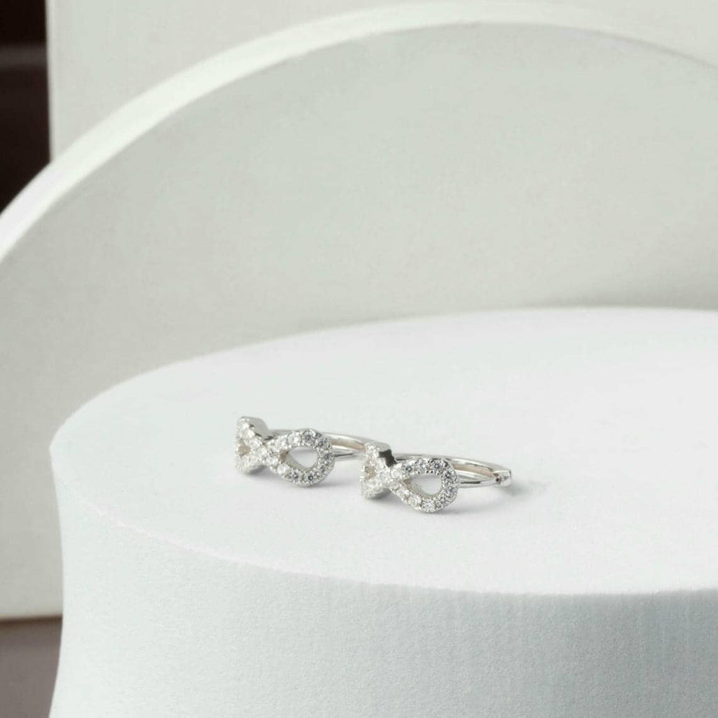 Timeless Infinity Rose Gold Earrings