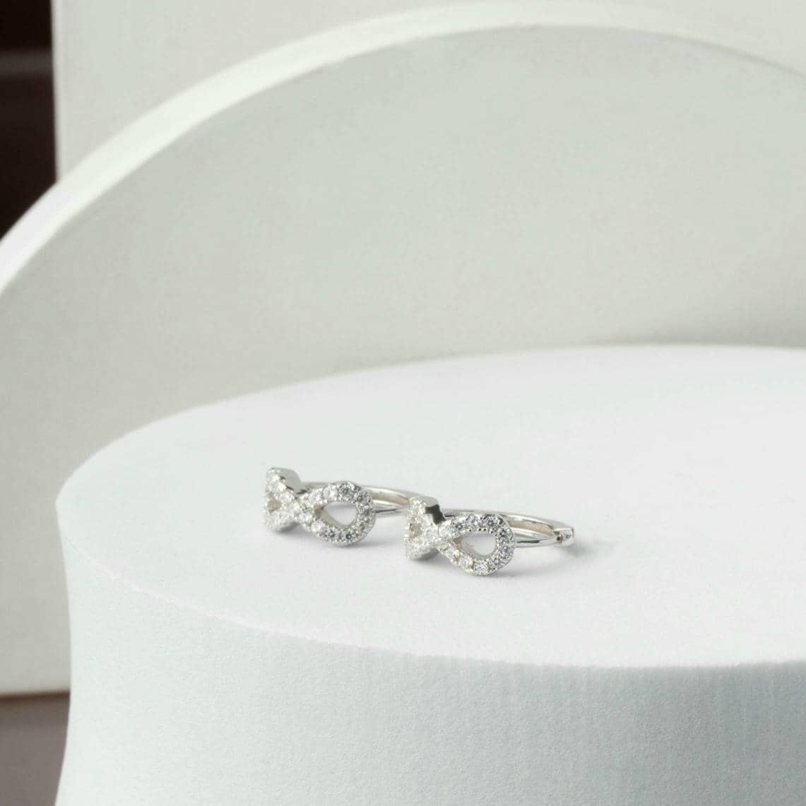 Timeless Infinity Rose Gold Earrings