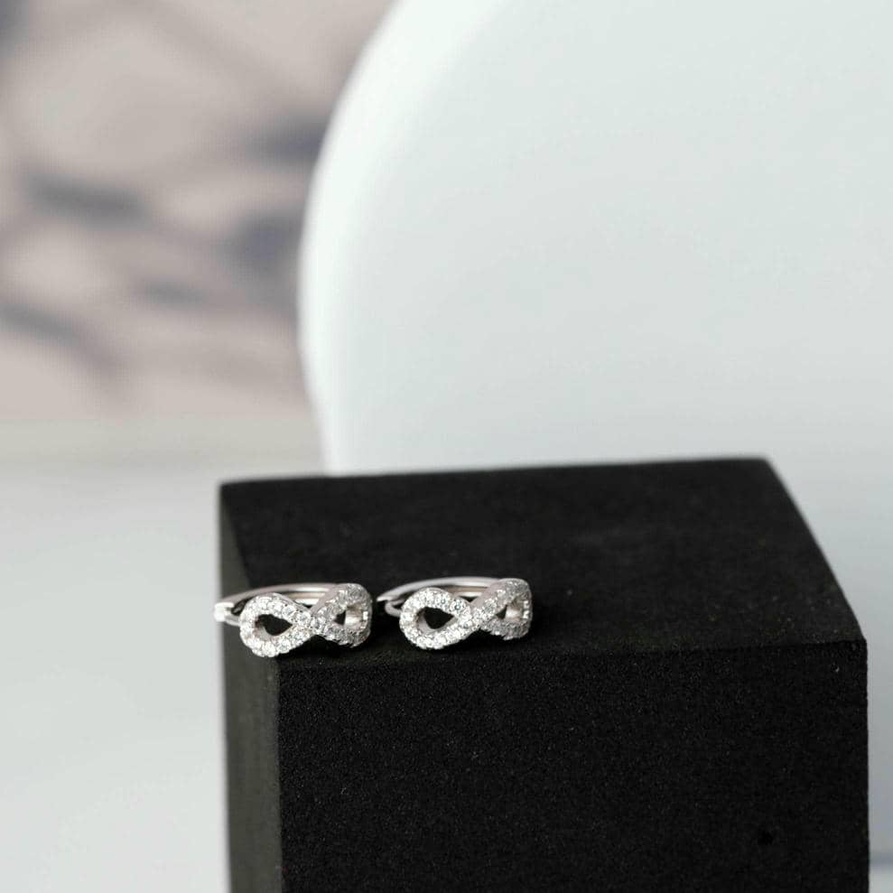 Timeless Infinity Rose Gold Earrings
