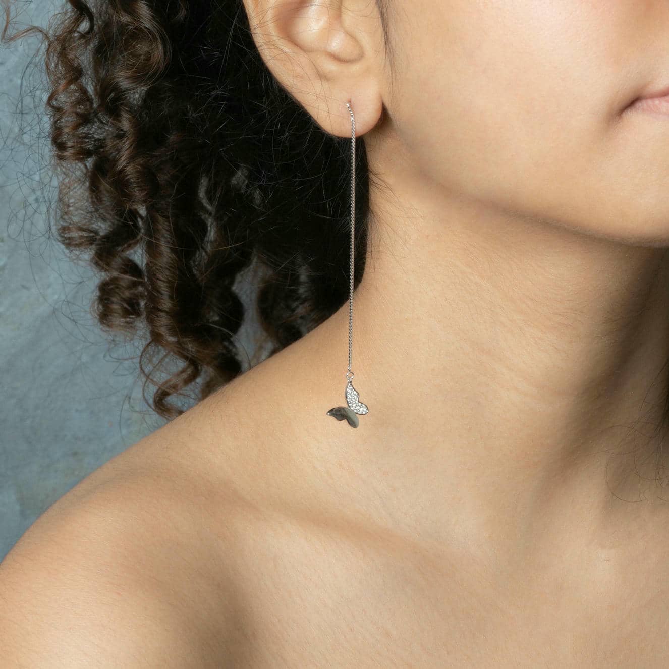 Butterfly Bliss Rose gold Danglers