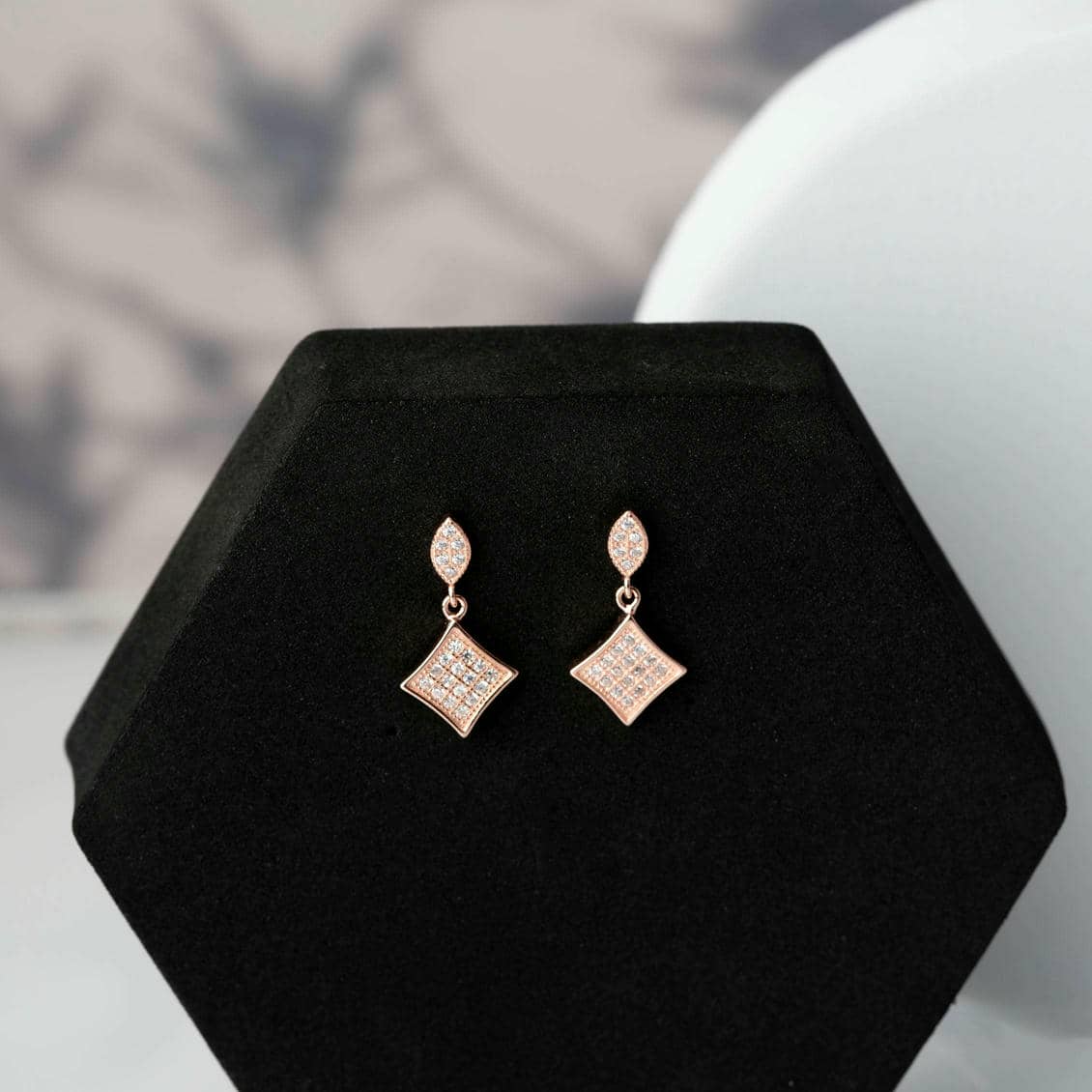 Radiance Diamond Zircon Earrings