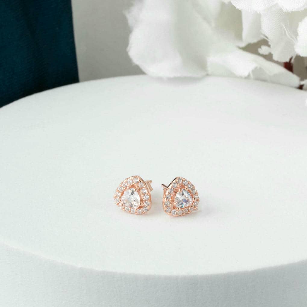 Radiant Hearts Silver Earrings