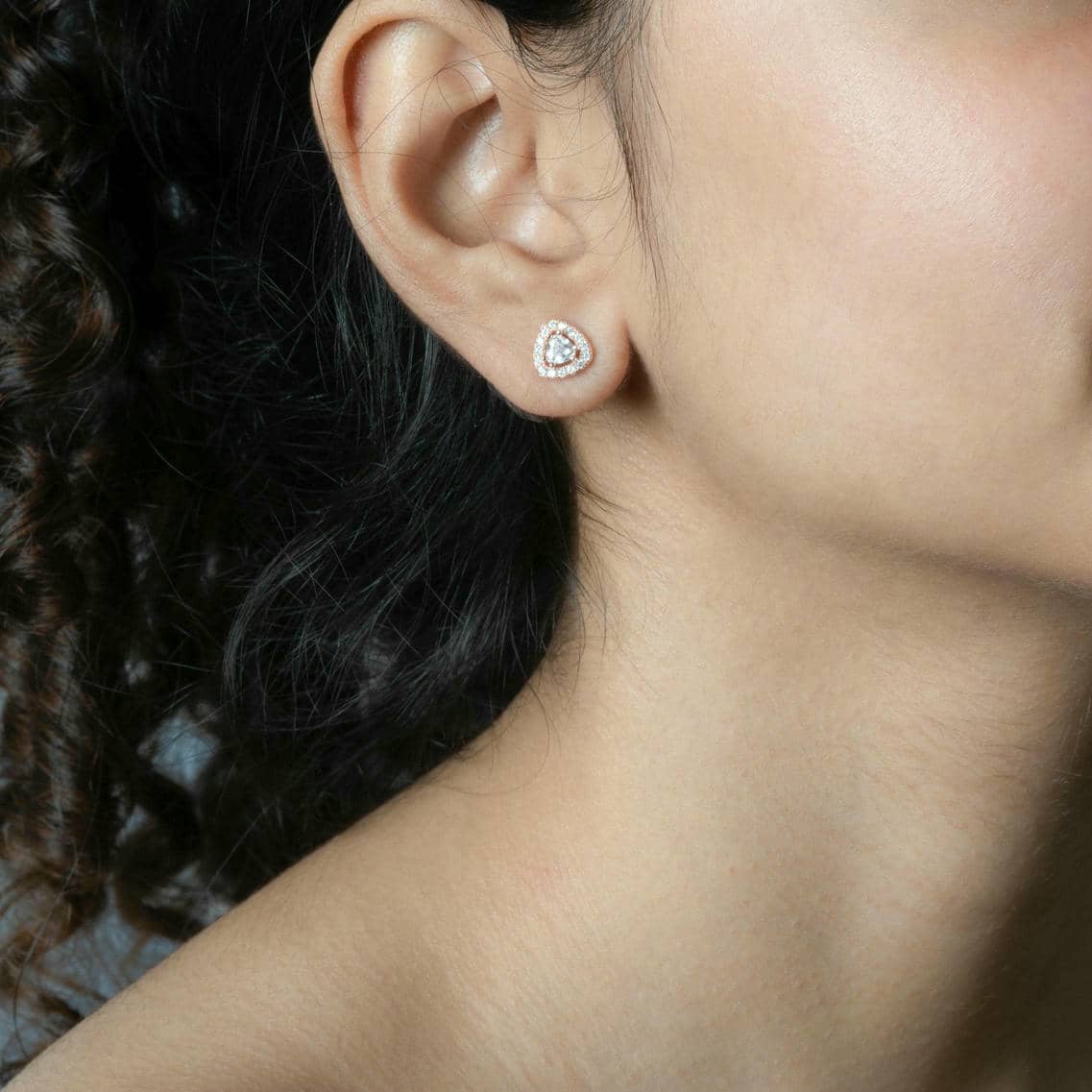 Radiant Hearts Silver Earrings