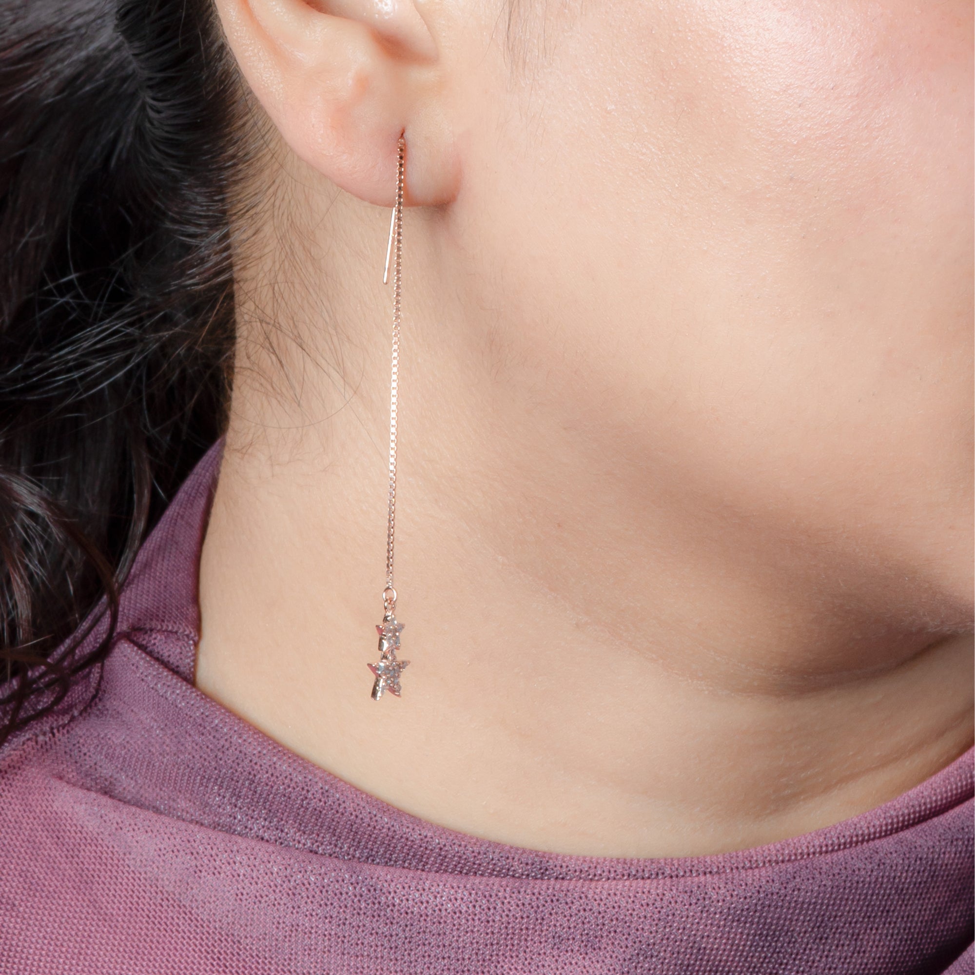 Twilight Sparkle CZ Starlight Dangler Earrings