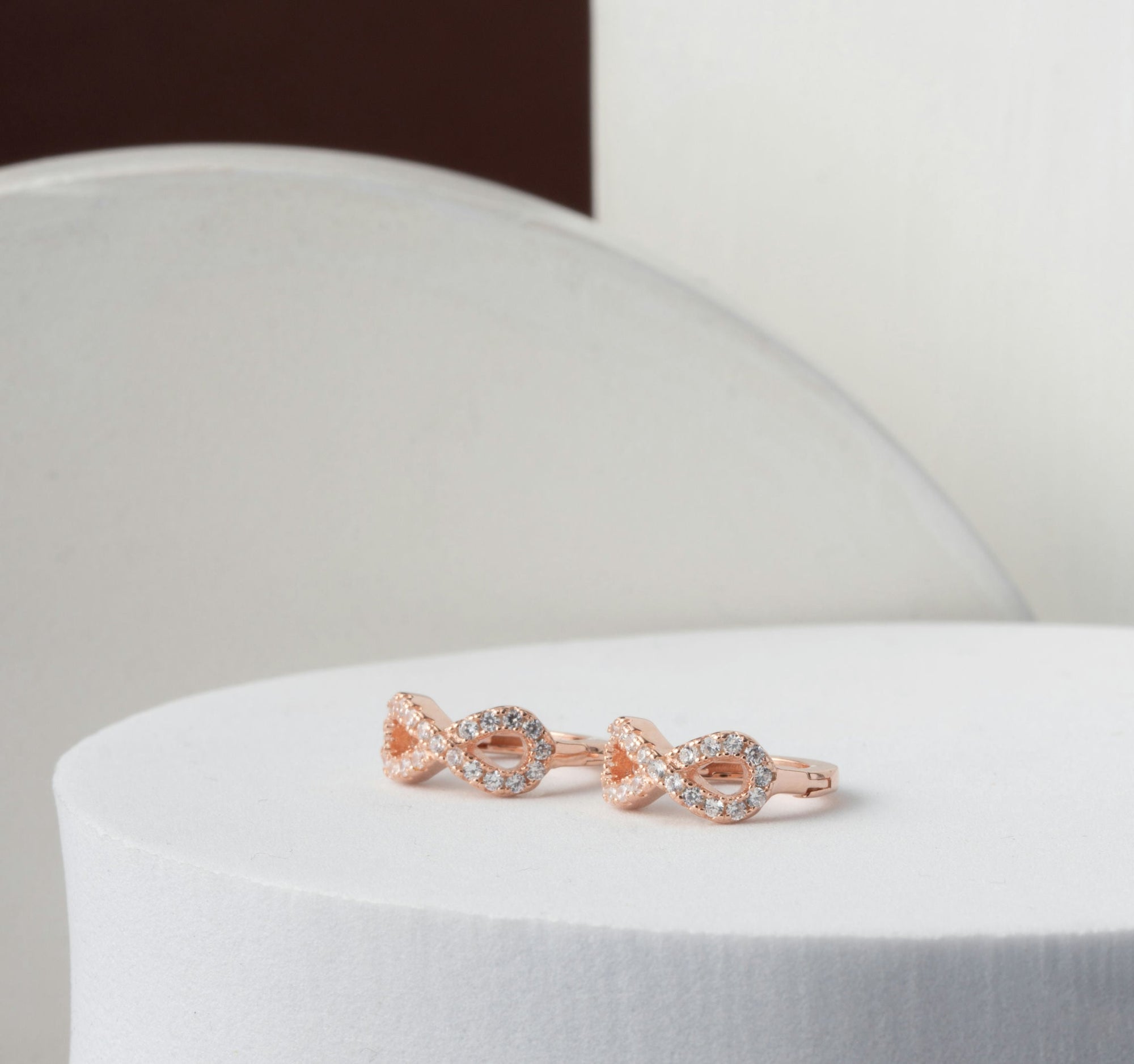 Infinite Love Silver Stud Earrings