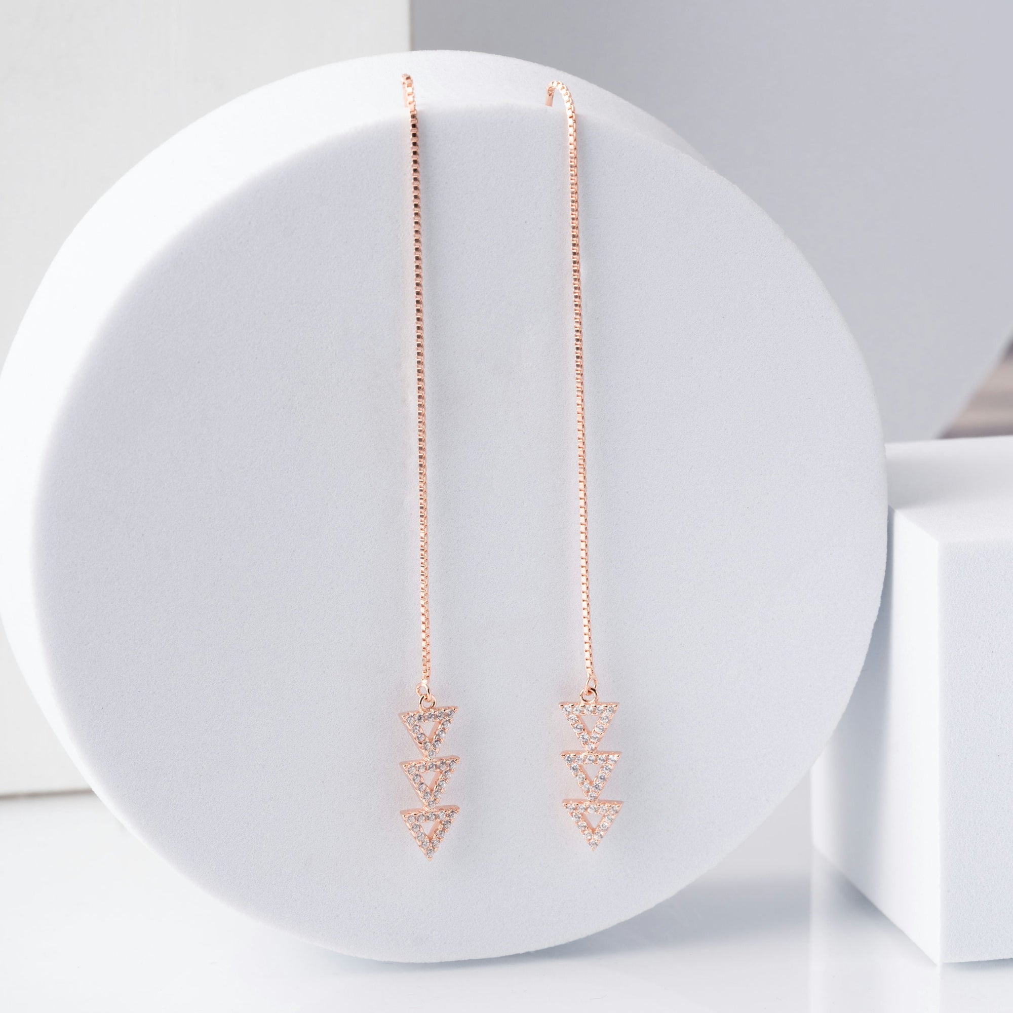 Silver Triangle Tassels
