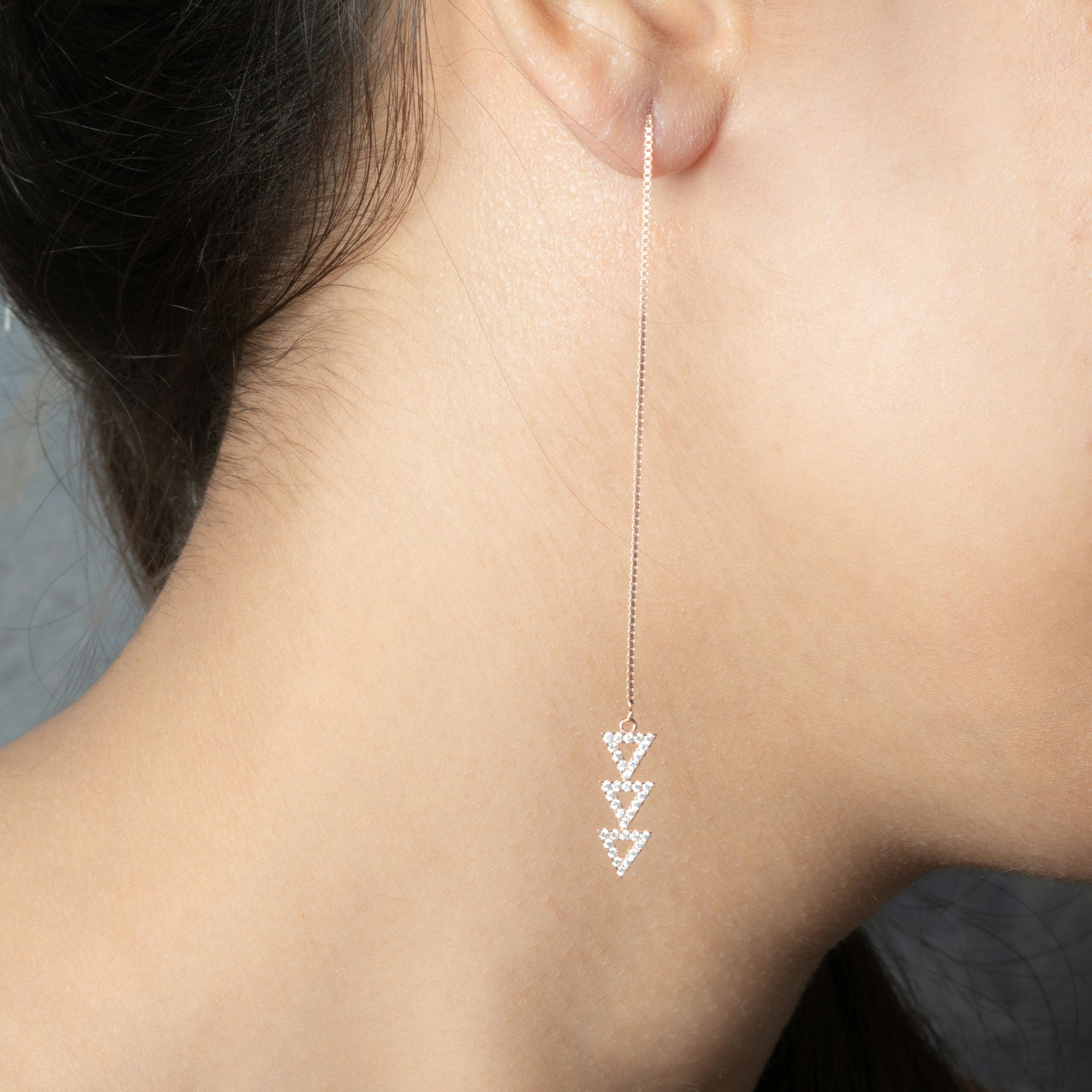 Silver Triangle Tassels