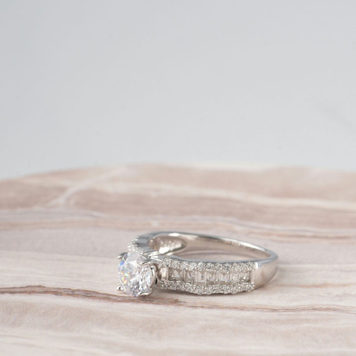 Solitaire Classique CZ Silver Ring