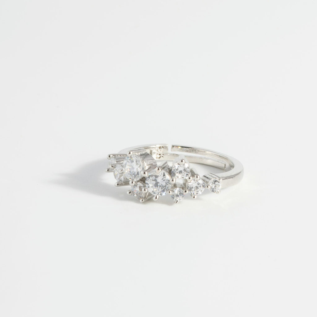 Serenity Circle CZ Band Ring