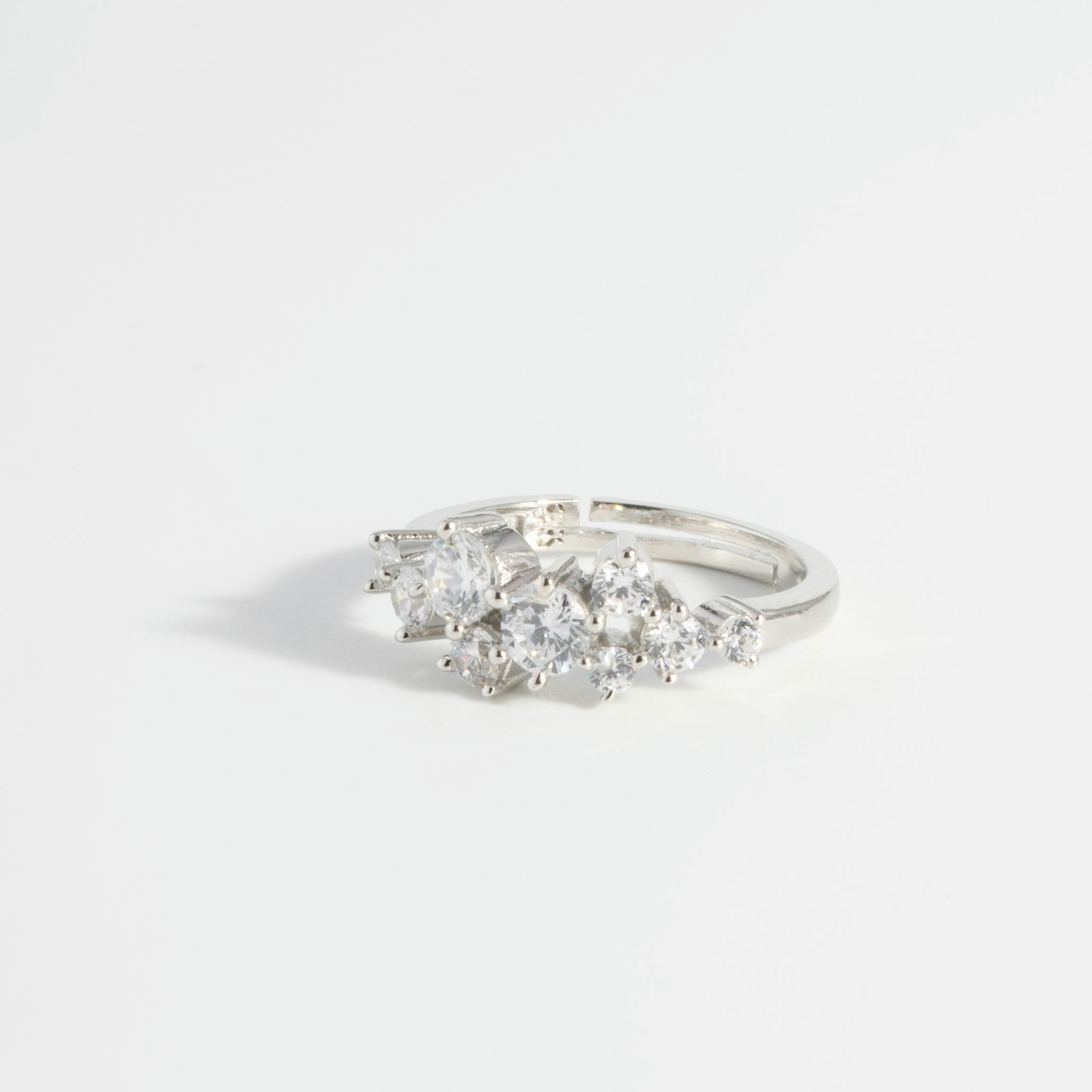 Serenity Circle CZ Band Ring