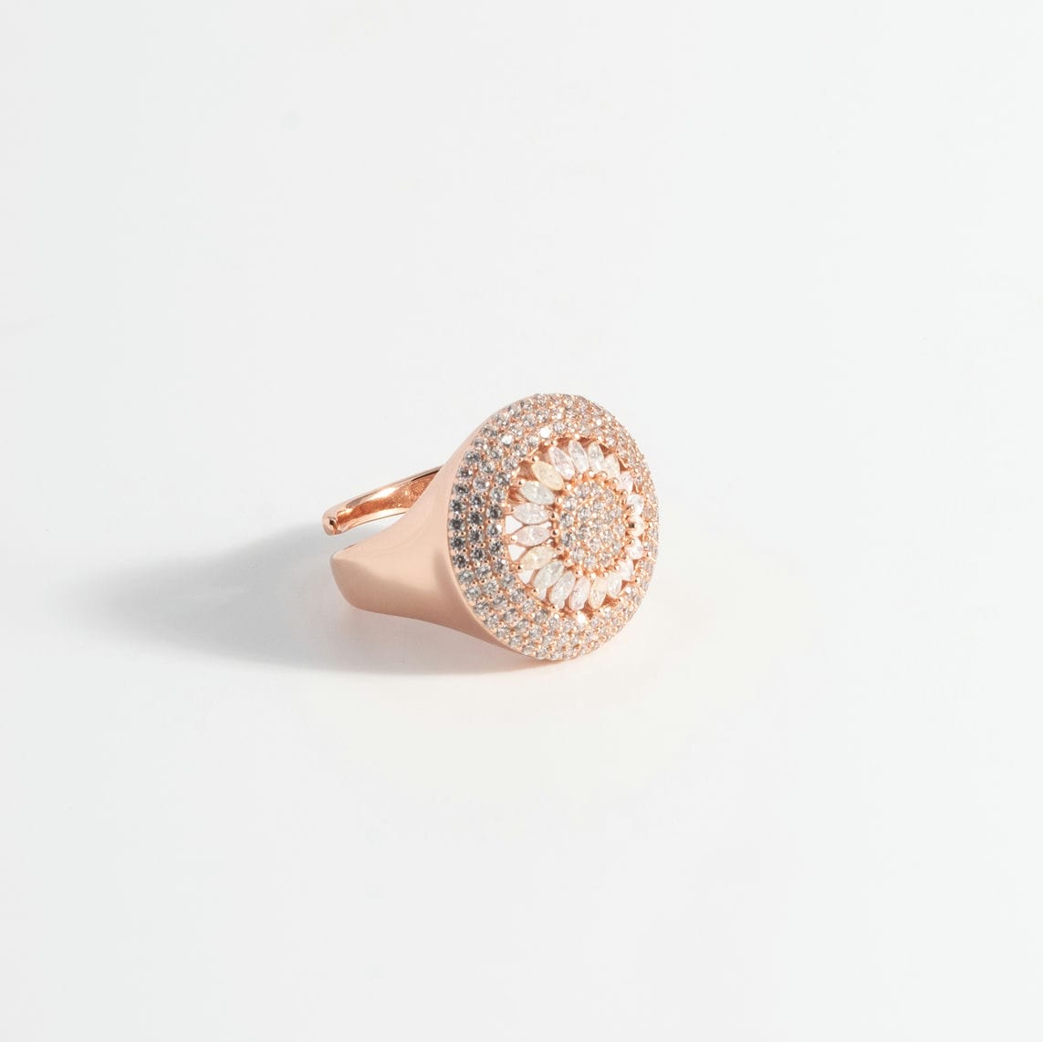 Pastel Halo Rose gold  Ring