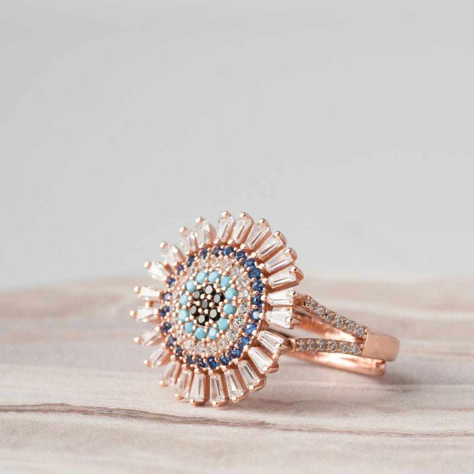 Oceanic Delight Rose gold Ring