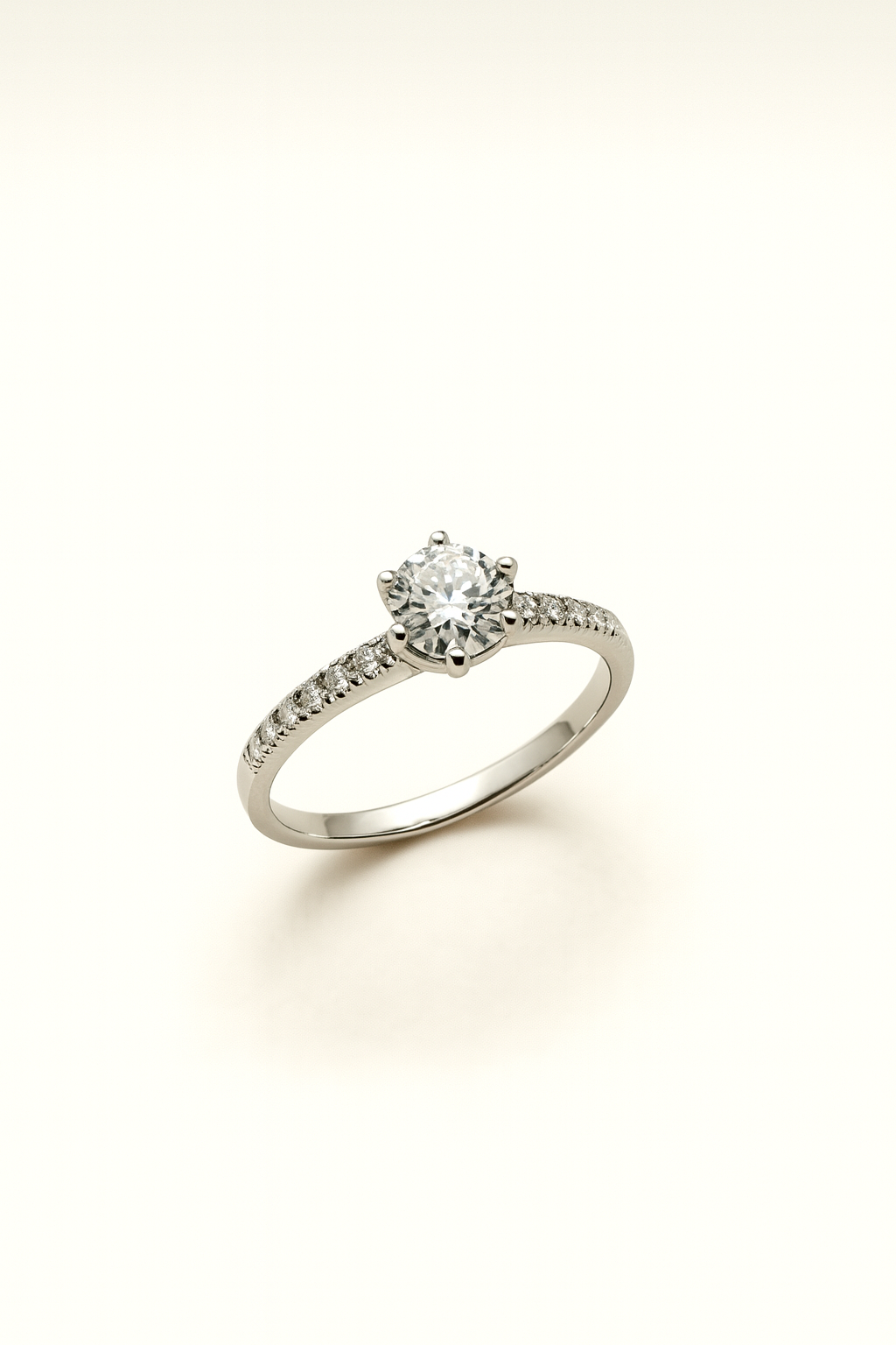 Silver Sparkle Solitaire