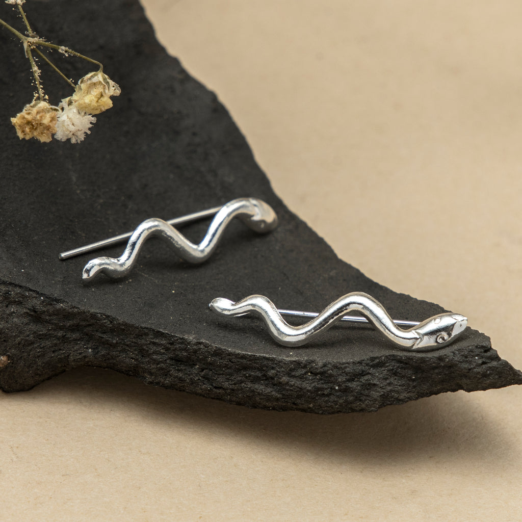 Sleek Snake Ear Cuffs