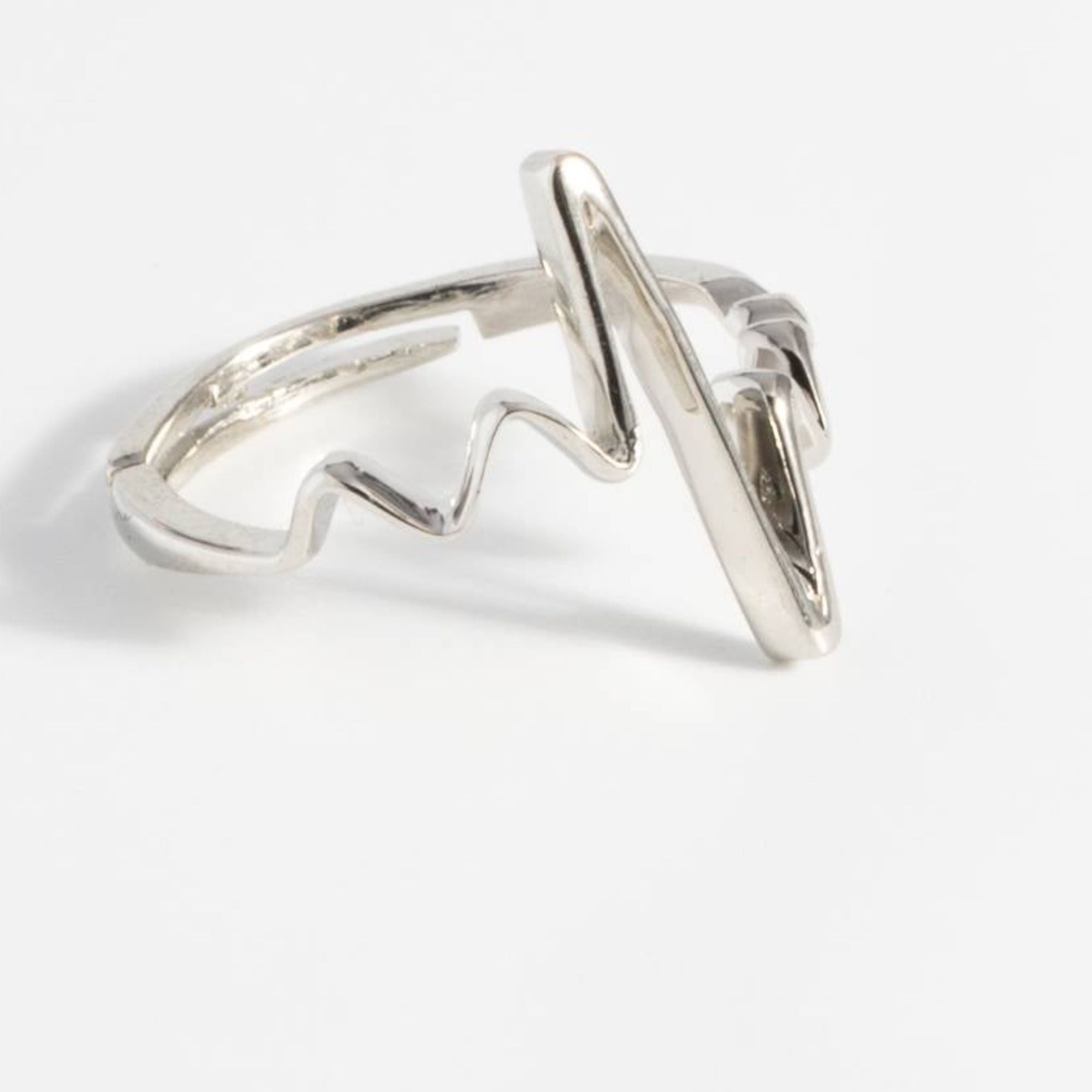 Heartbeat Symphony Silver Ring