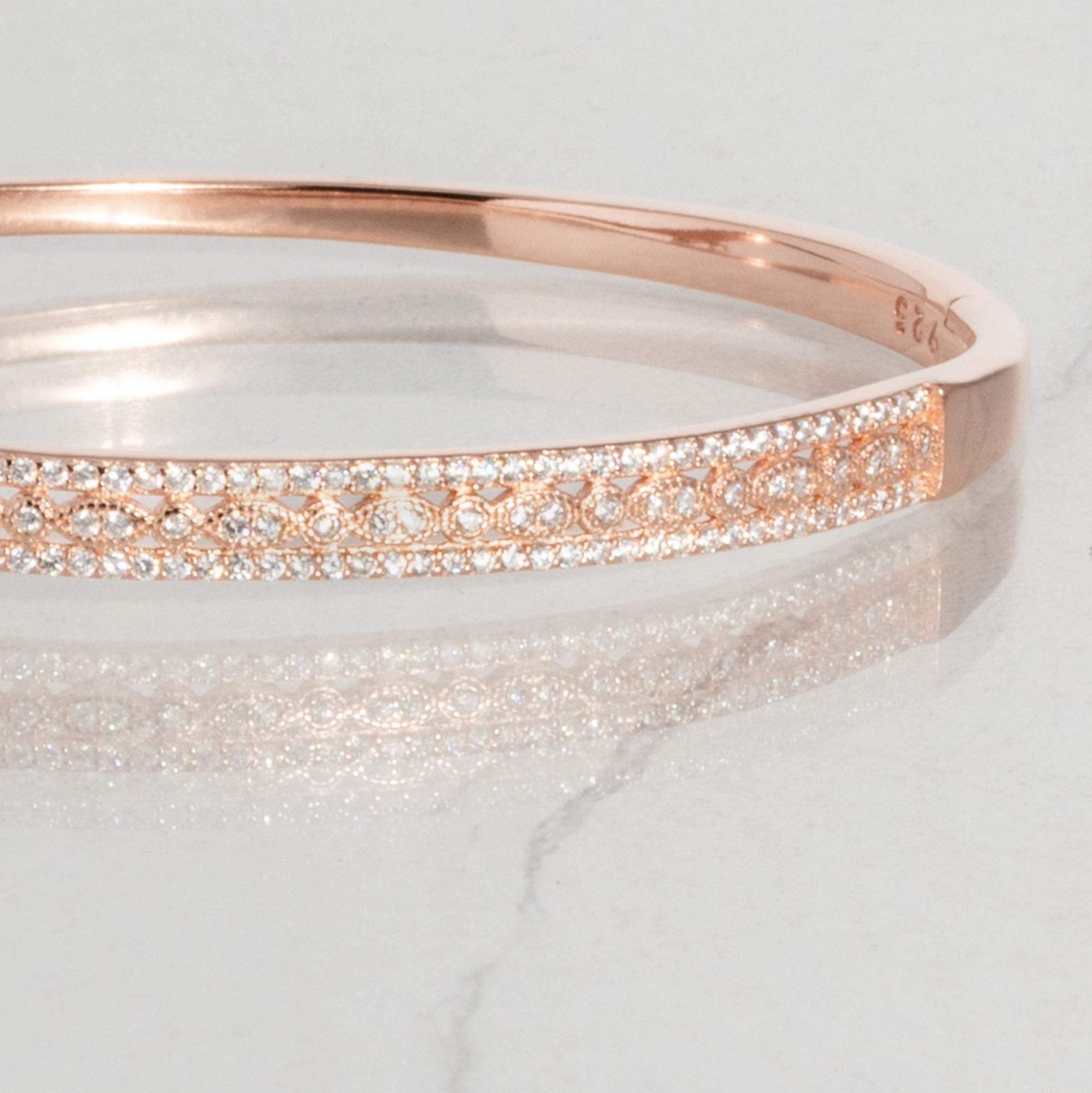 Dazzling CZ Silver Bracelet