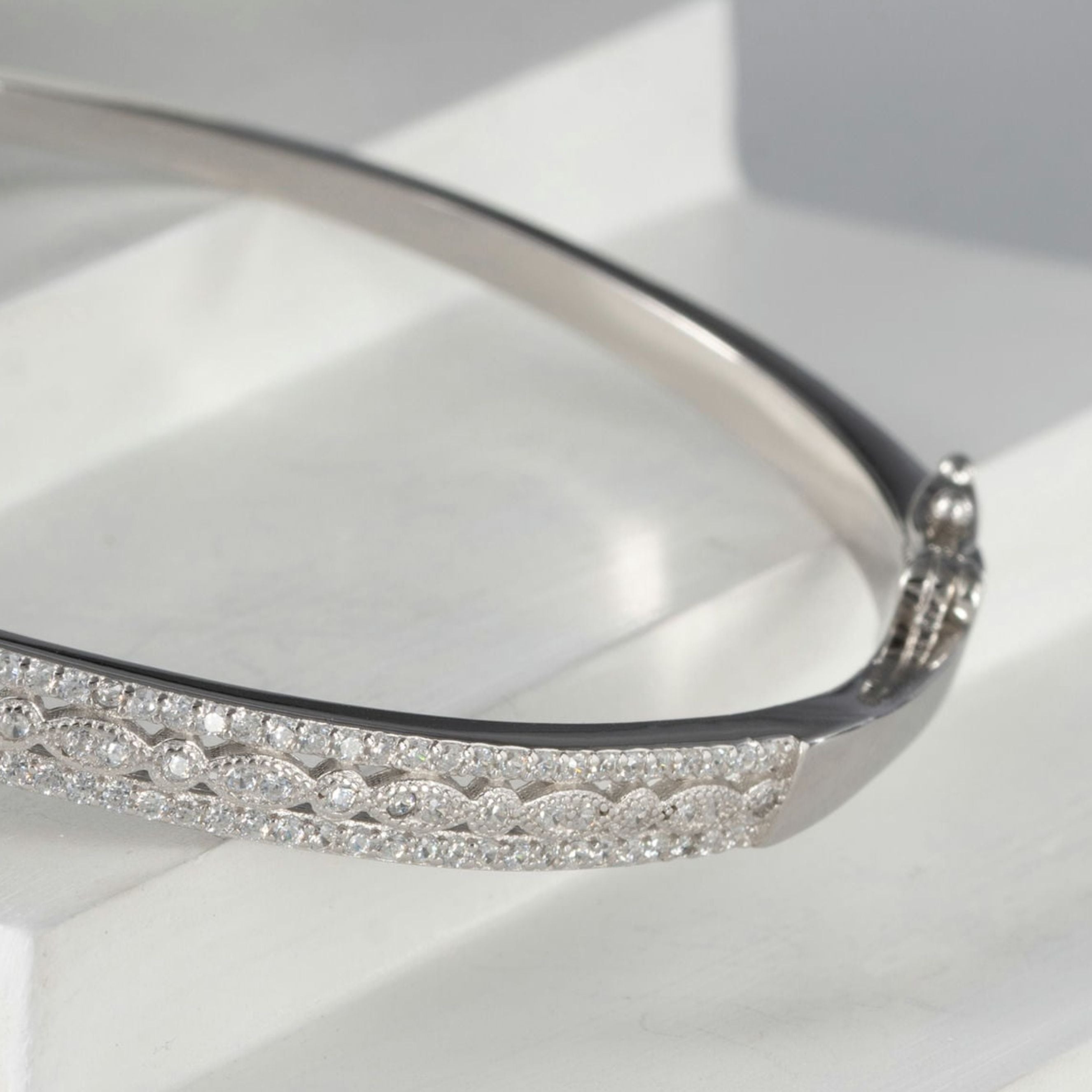 Dazzling Silver CZ Bracelet