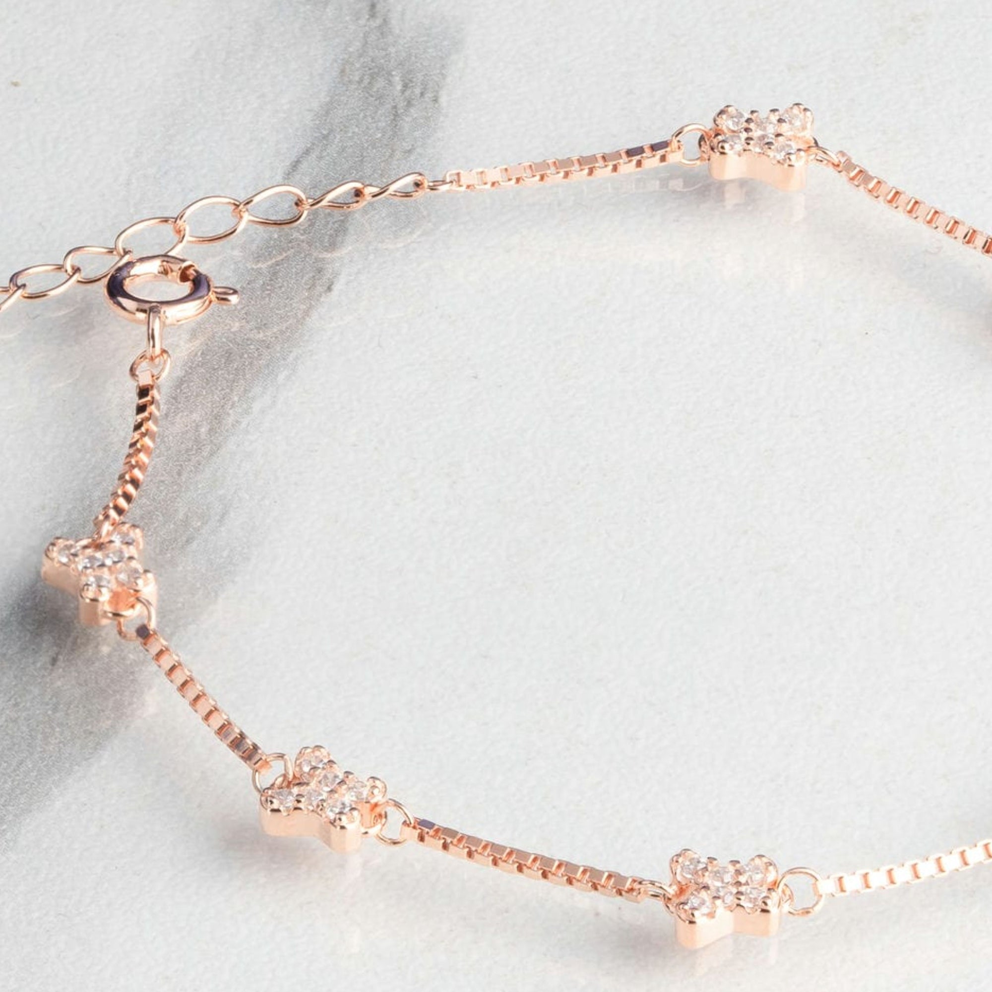 Fluttering Beauty Rose Gold Bracelet