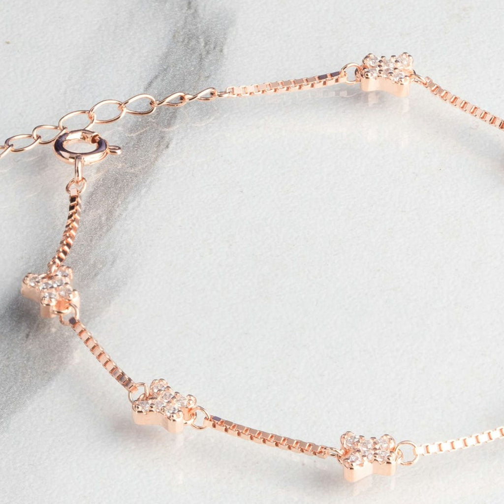 Minimalist Butterfly Silver Bracelet