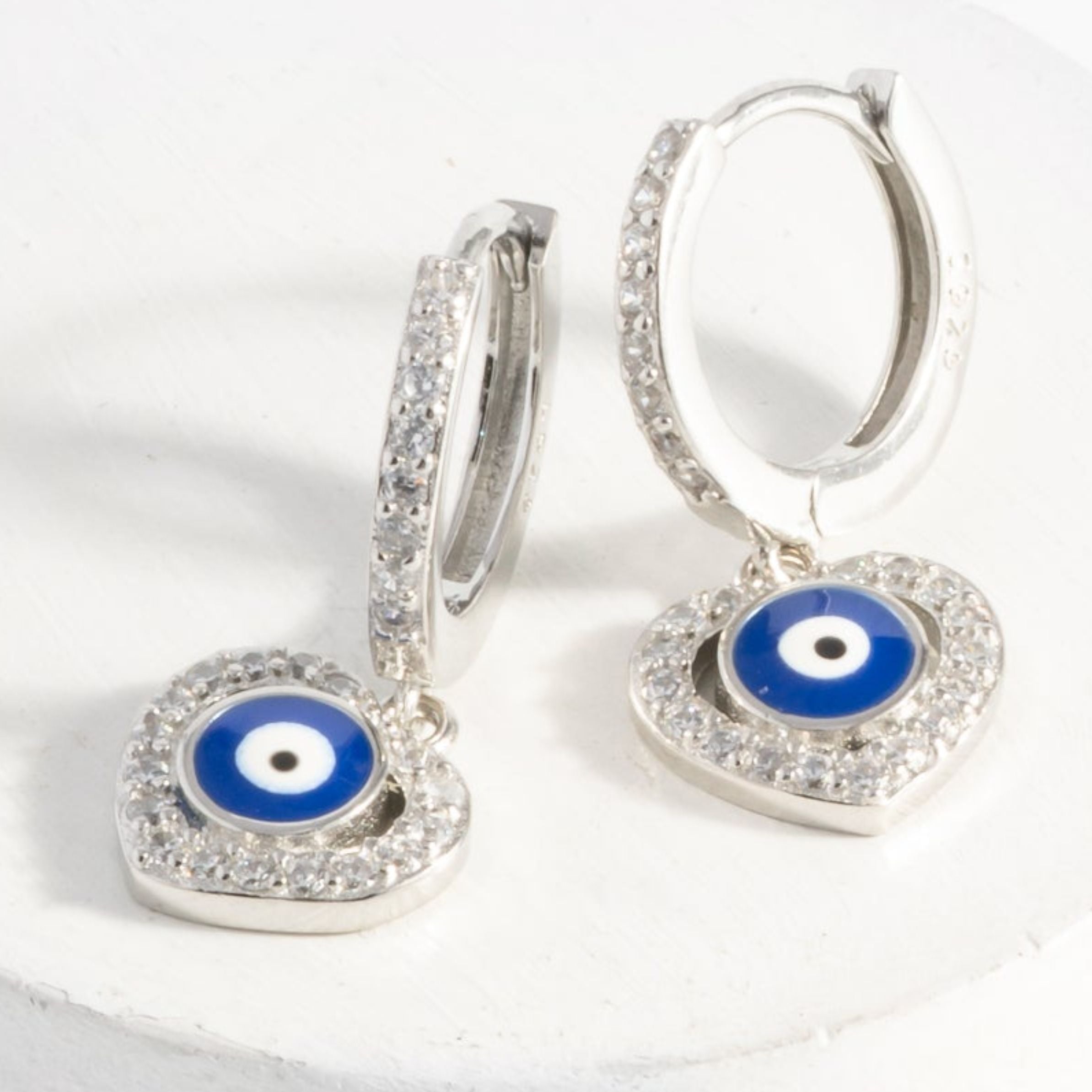 Heartfelt  Evil Eye Earring