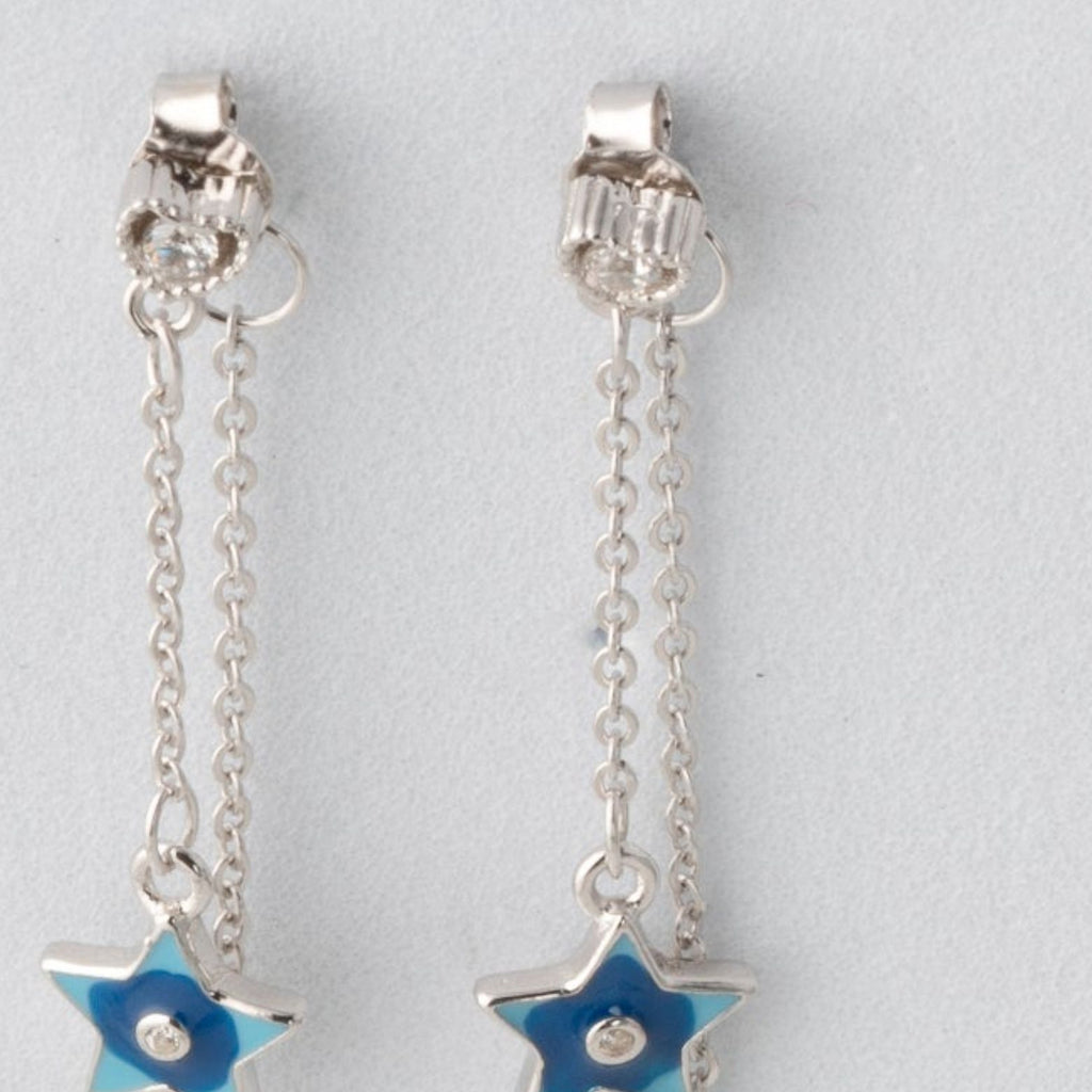 Midnight Sky Star Drop Earrings