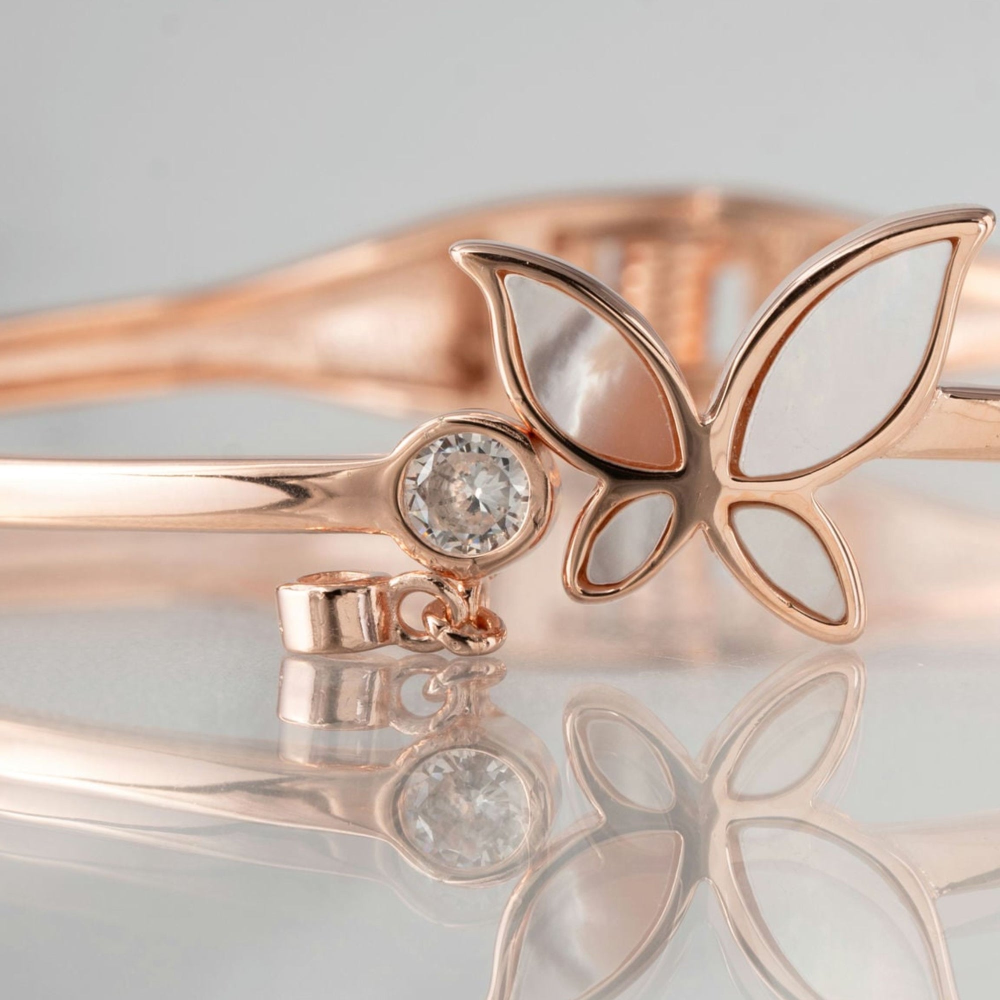 Rose Gold Butterfly Delight Bracelet