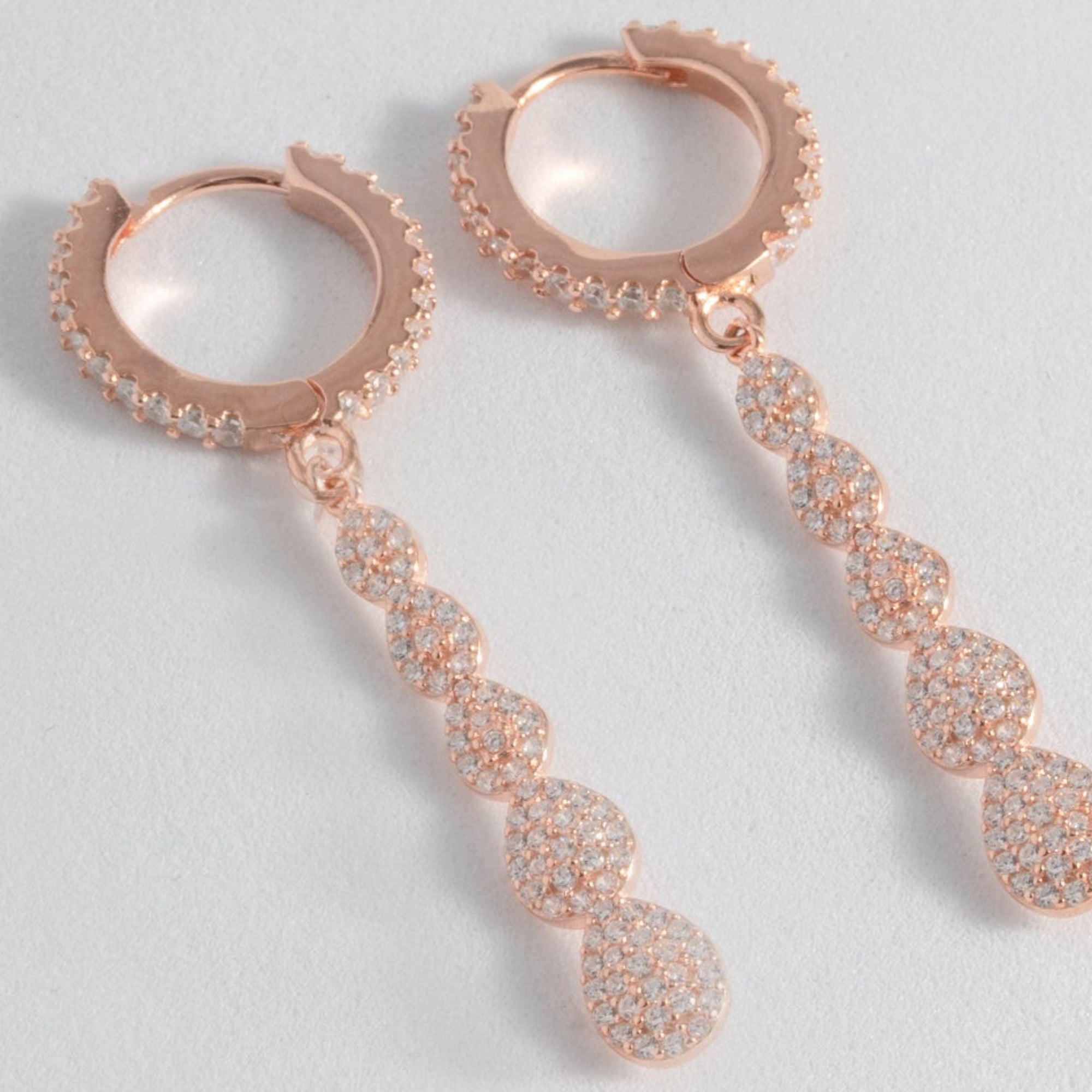 Spirited Sparkle Leafy Dangle Earrings
