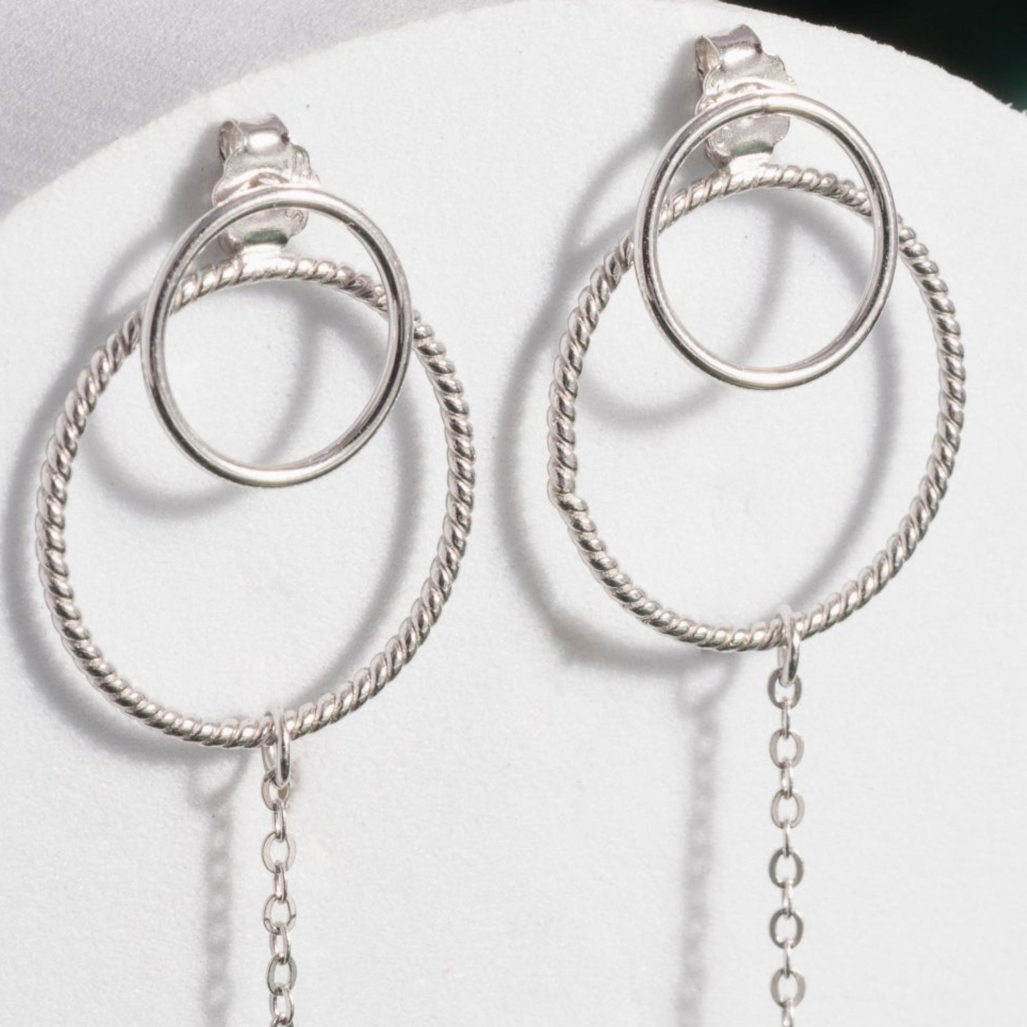 Swirl Pearl Danglers